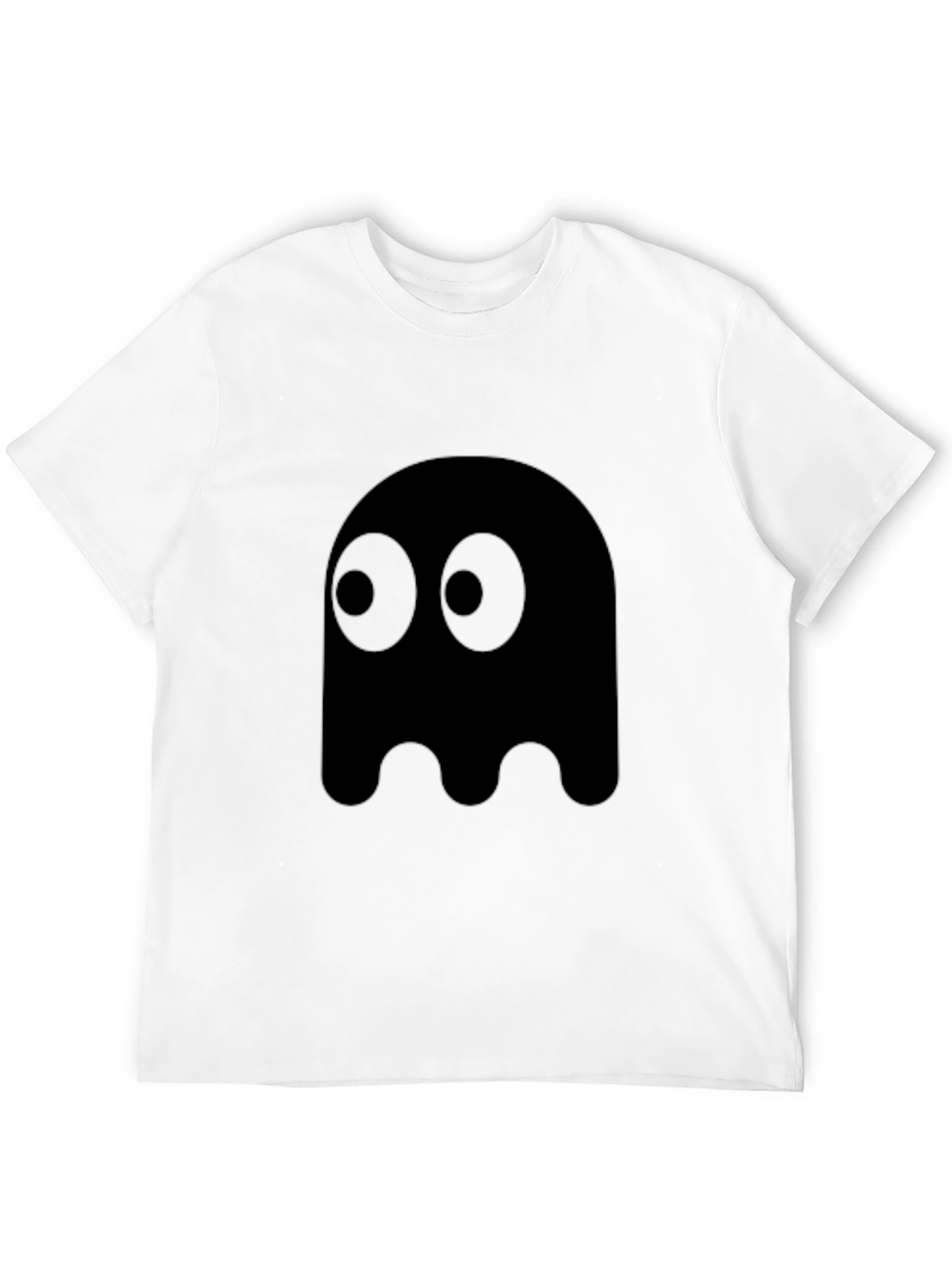 Pac-Man Ghost Graphic Tee - Black Cotton Blend