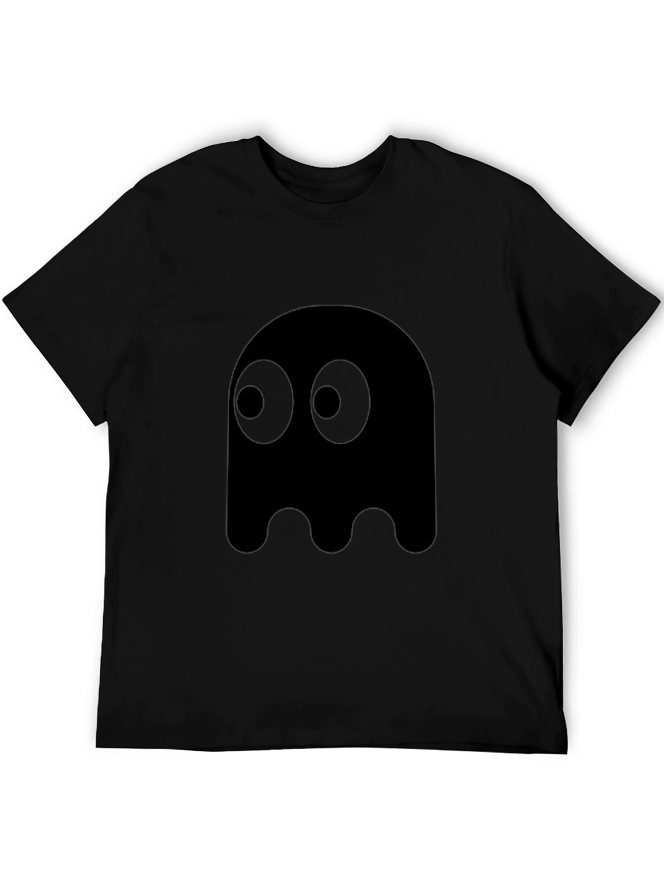 Pac-Man Ghost Graphic Tee - Black Cotton Blend
