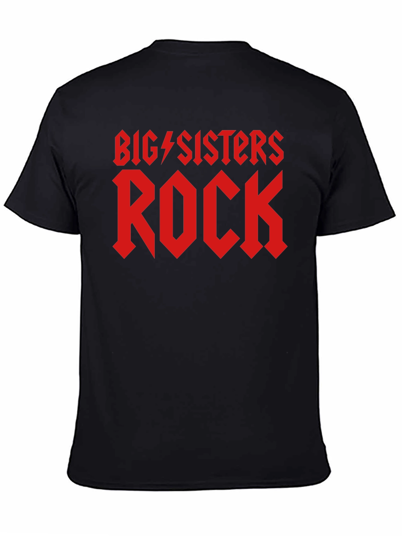 Big Sisters Rock Black T-Shirt