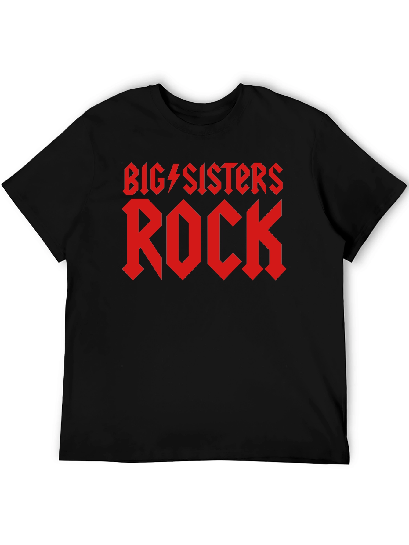 Big Sisters Rock Black T-Shirt