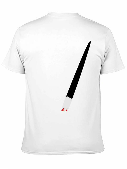 Paint Brush Stroke Black T-Shirt