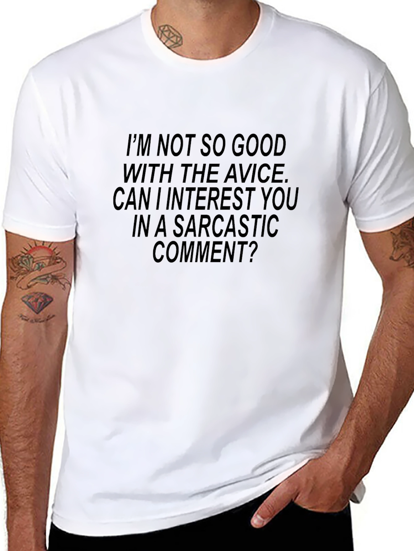 Sarcastic Comment T-Shirt - Black