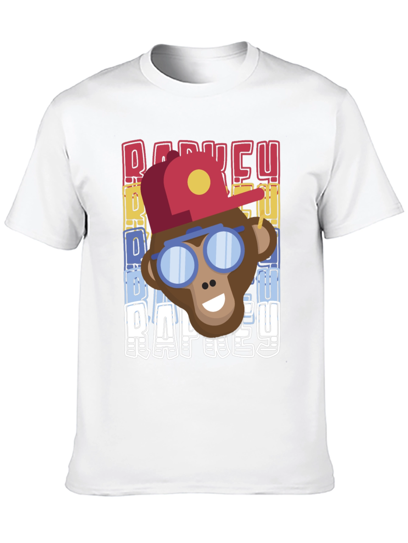 Retro Rap Monkey T-Shirt Cool Graphic Tee