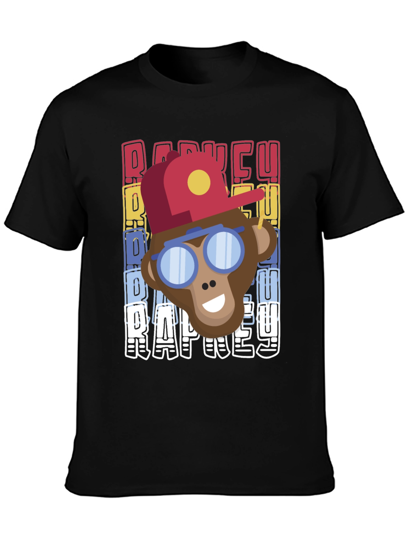 Retro Rap Monkey T-Shirt Cool Graphic Tee