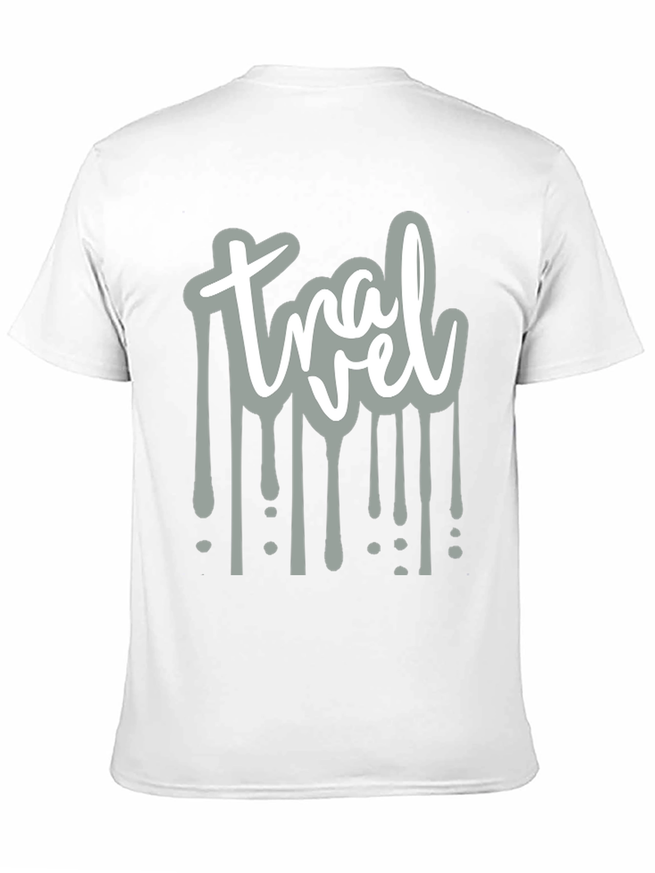 Travel Drip Graphic Tee - Mens Black T-Shirt