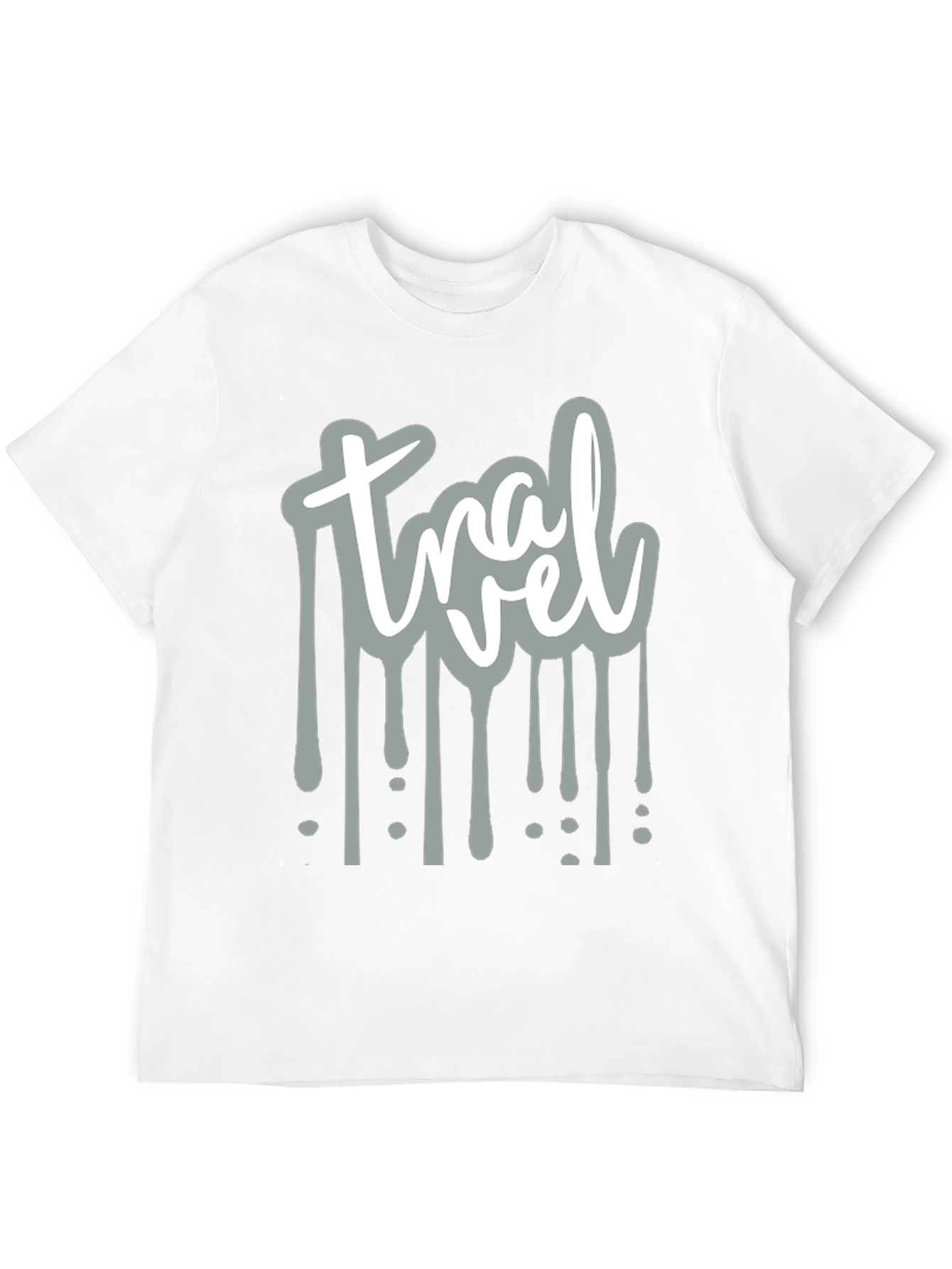 Travel Drip Graphic Tee - Mens Black T-Shirt