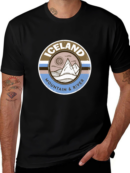 Iceland Mountain & River Graphic Tee