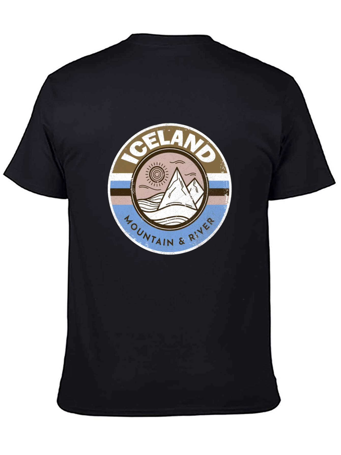 Iceland Mountain & River Graphic Tee
