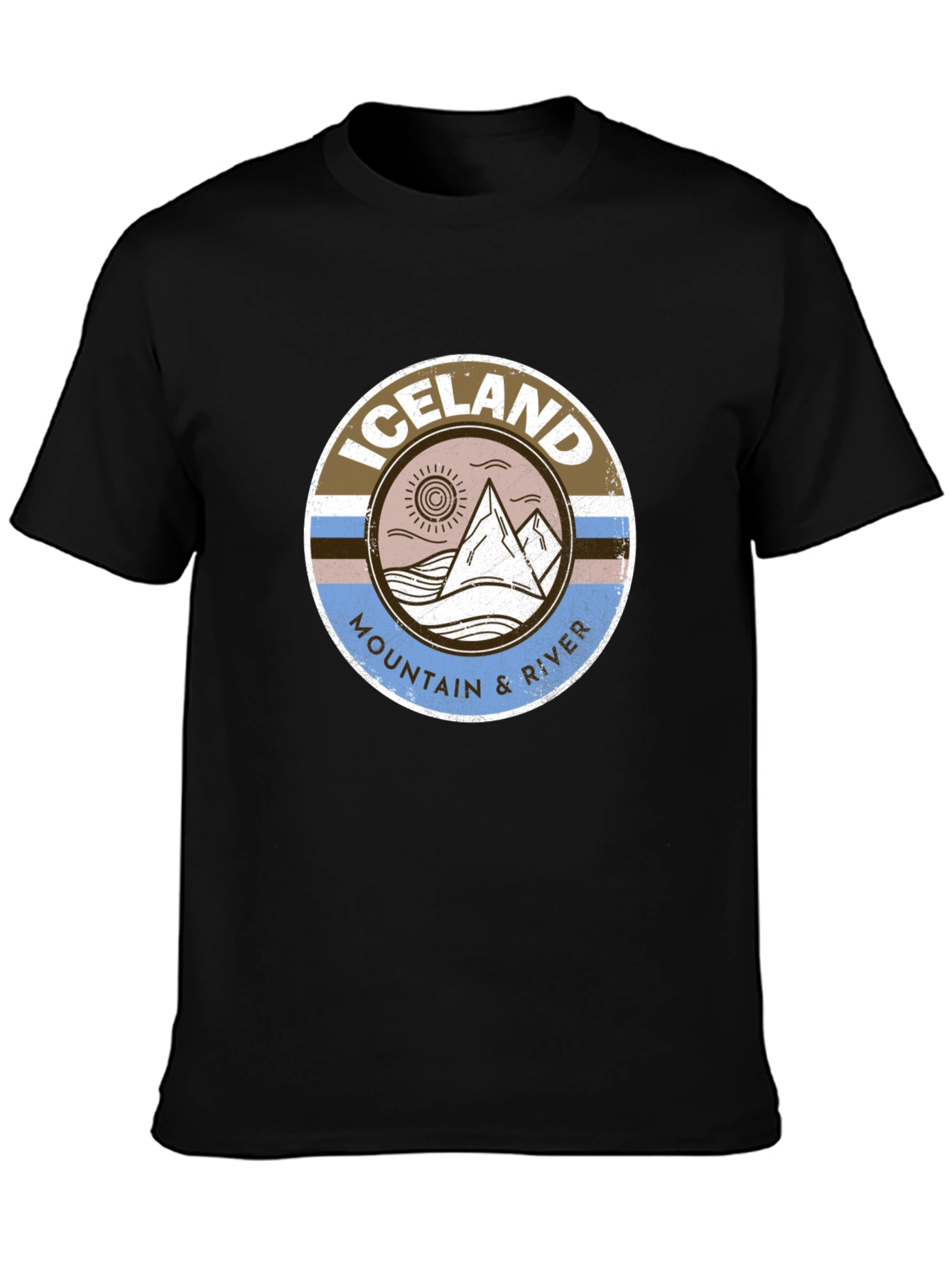 Iceland Mountain & River Graphic Tee