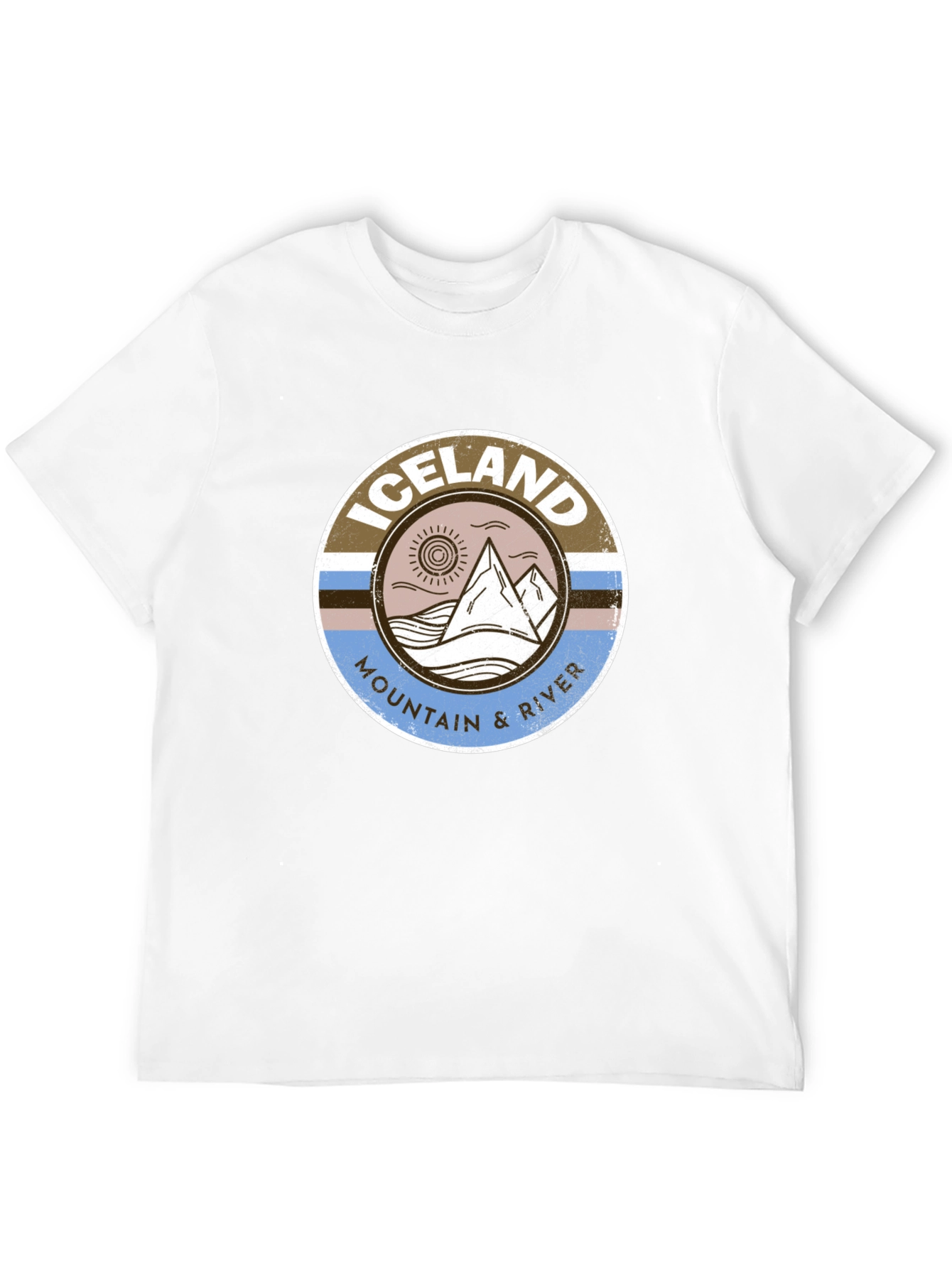 Iceland Mountain & River Graphic Tee