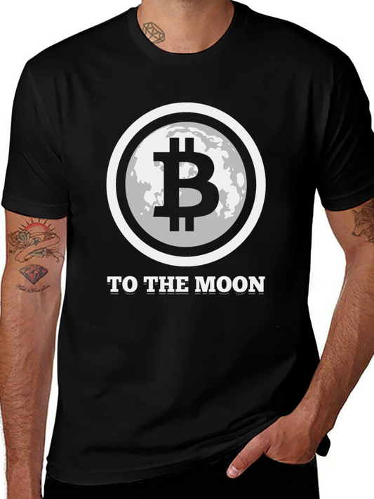 Bitcoin To The Moon Graphic T-Shirt