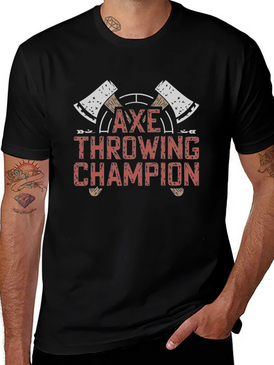Axe Throwing Champion Black T-Shirt