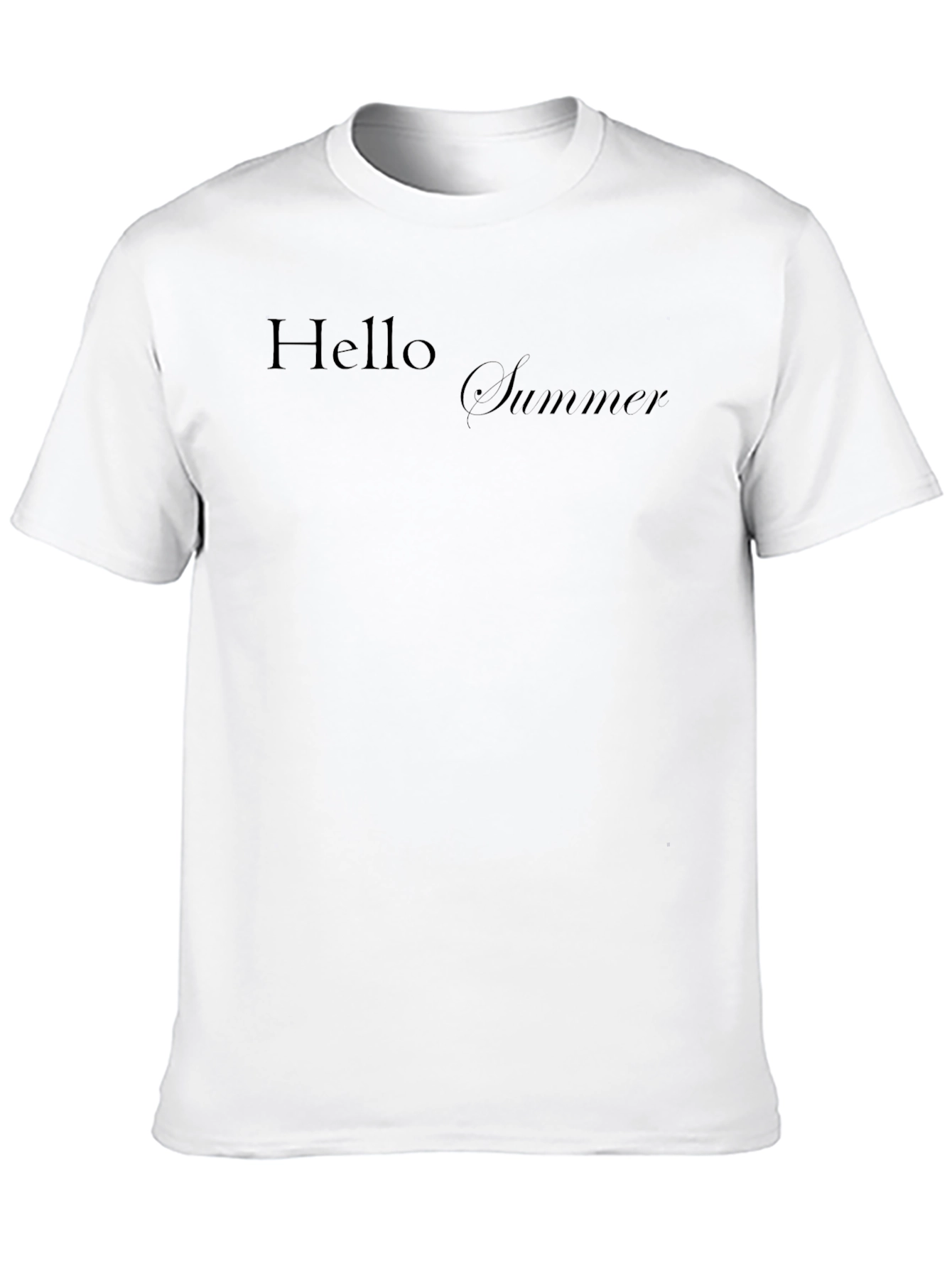 Hello Summer Black T-Shirt
