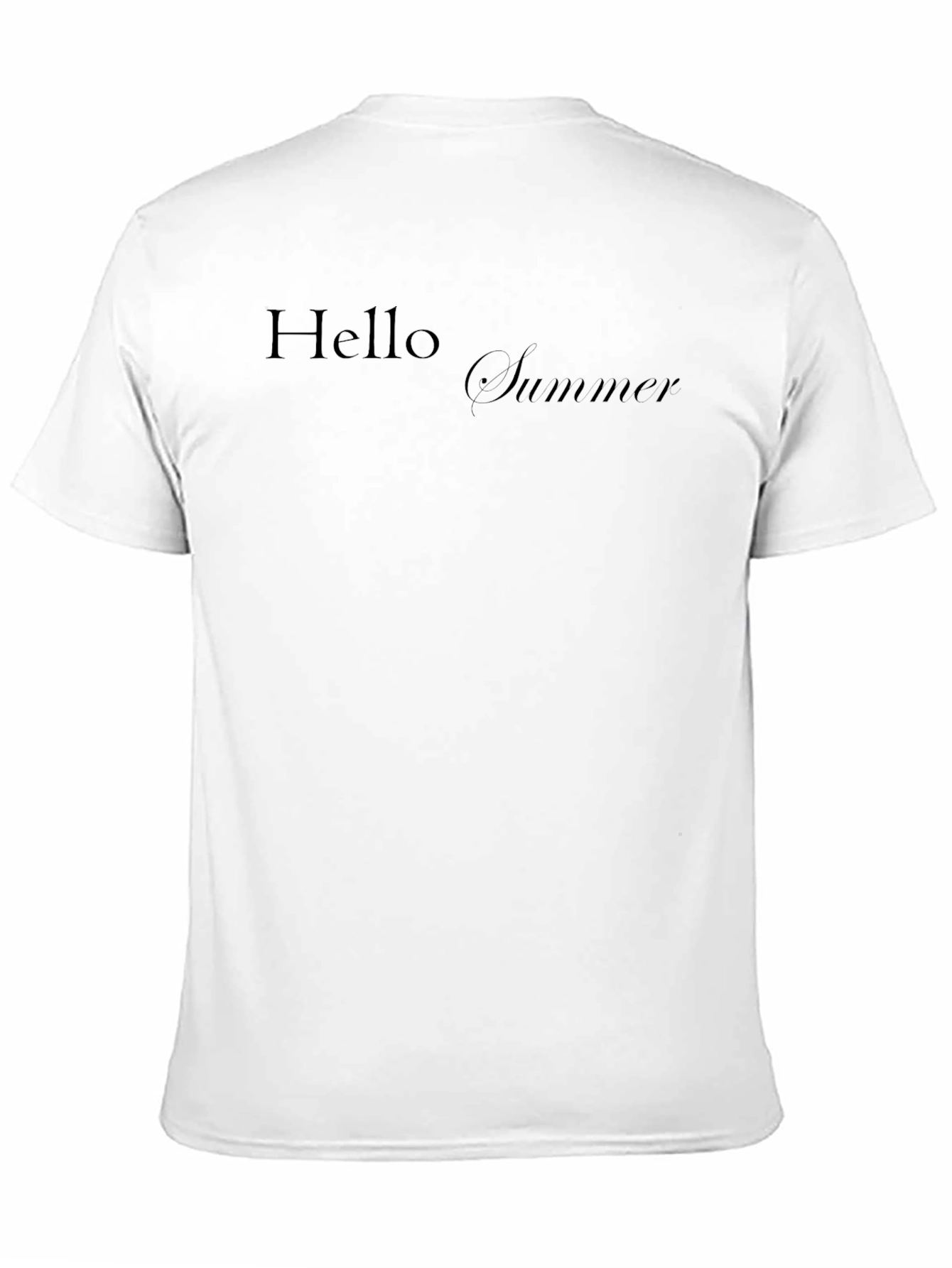 Hello Summer Black T-Shirt