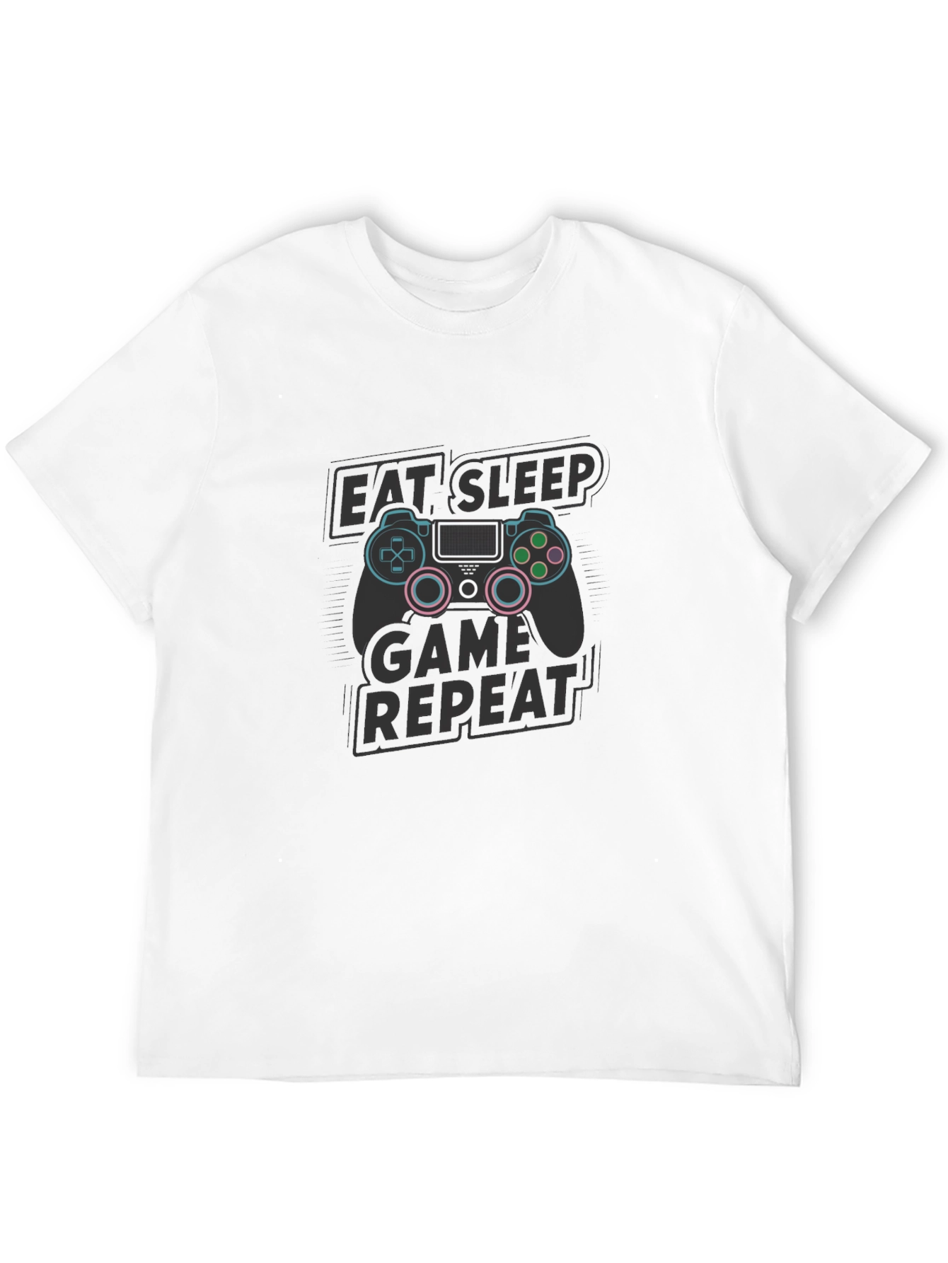 Eat Sleep Game Repeat T-Shirt - Gamer Style Tee