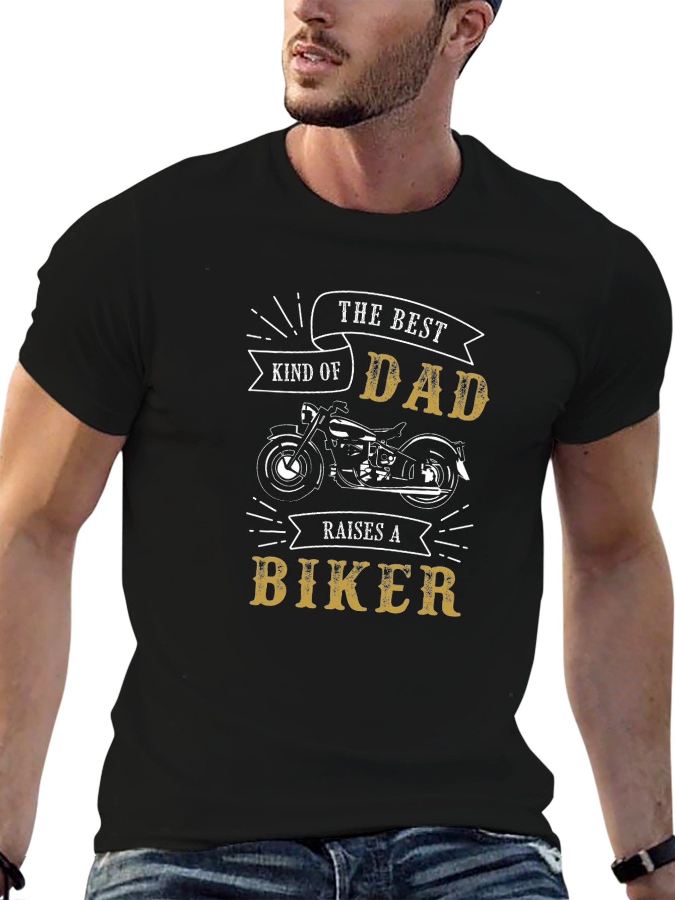 The Best Kind of Dad Raises A Biker T-Shirt