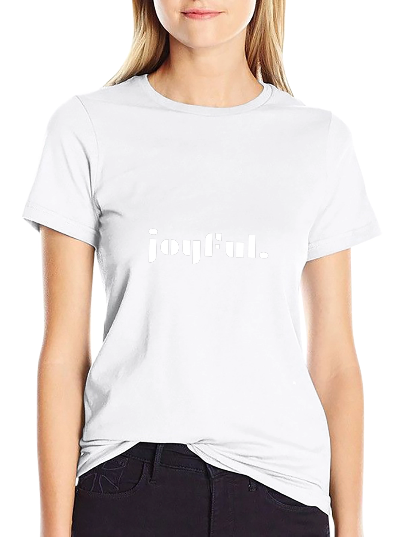 Joyful Graphic Black T-Shirt
