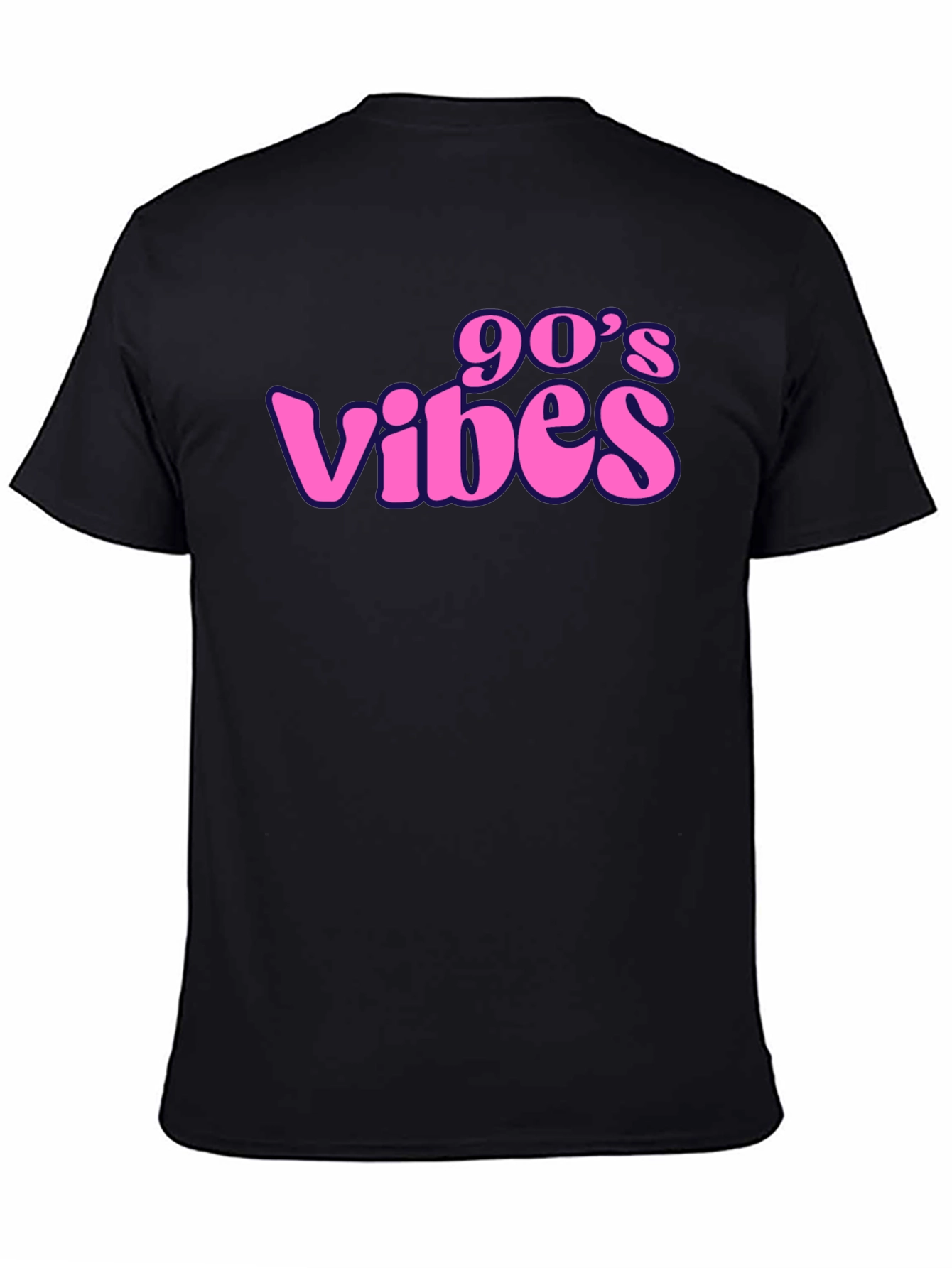 90s Vibes Black Graphic T-Shirt
