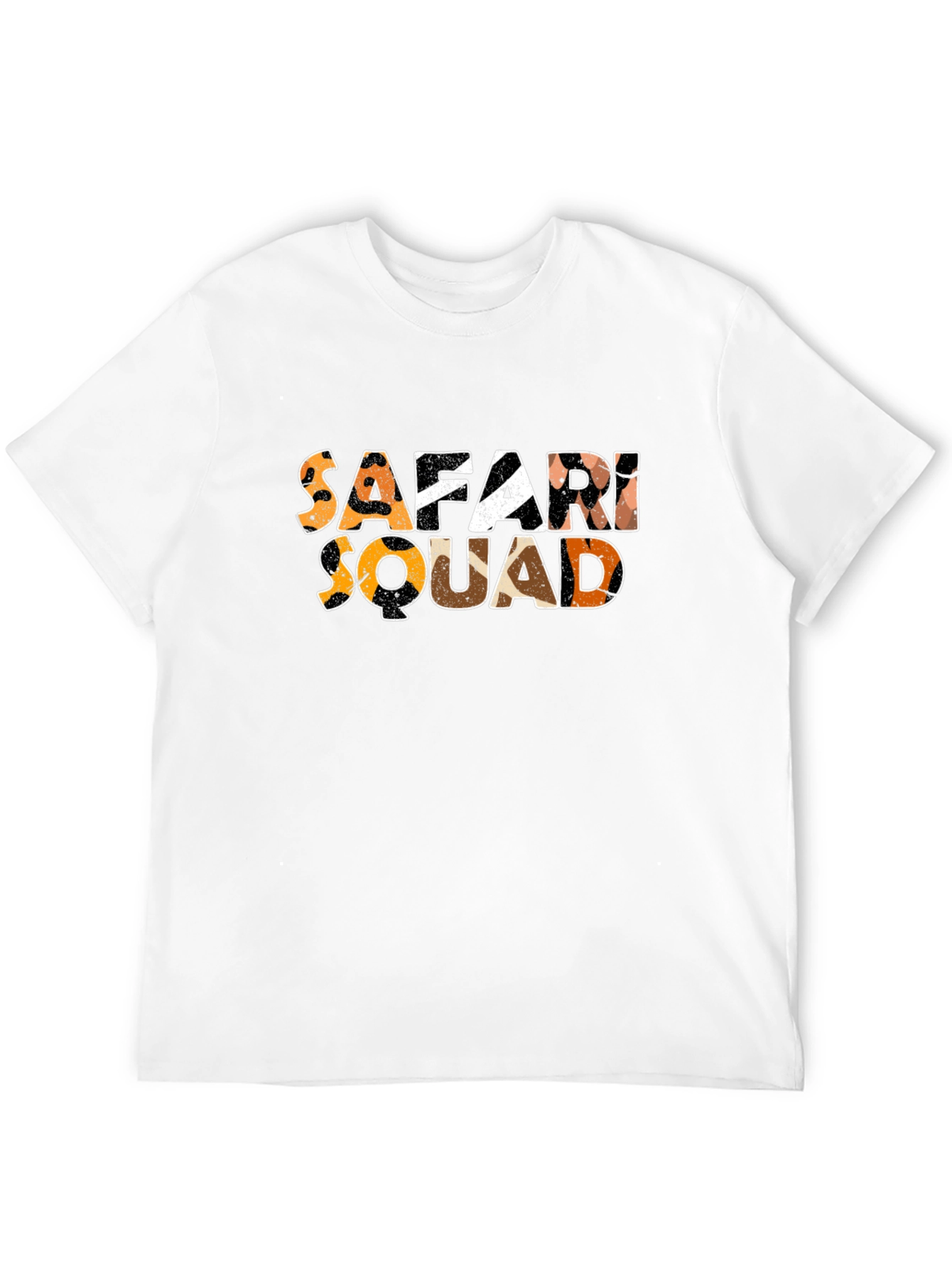 Safari Squad Graphic Tee - Stylish Animal Print Design