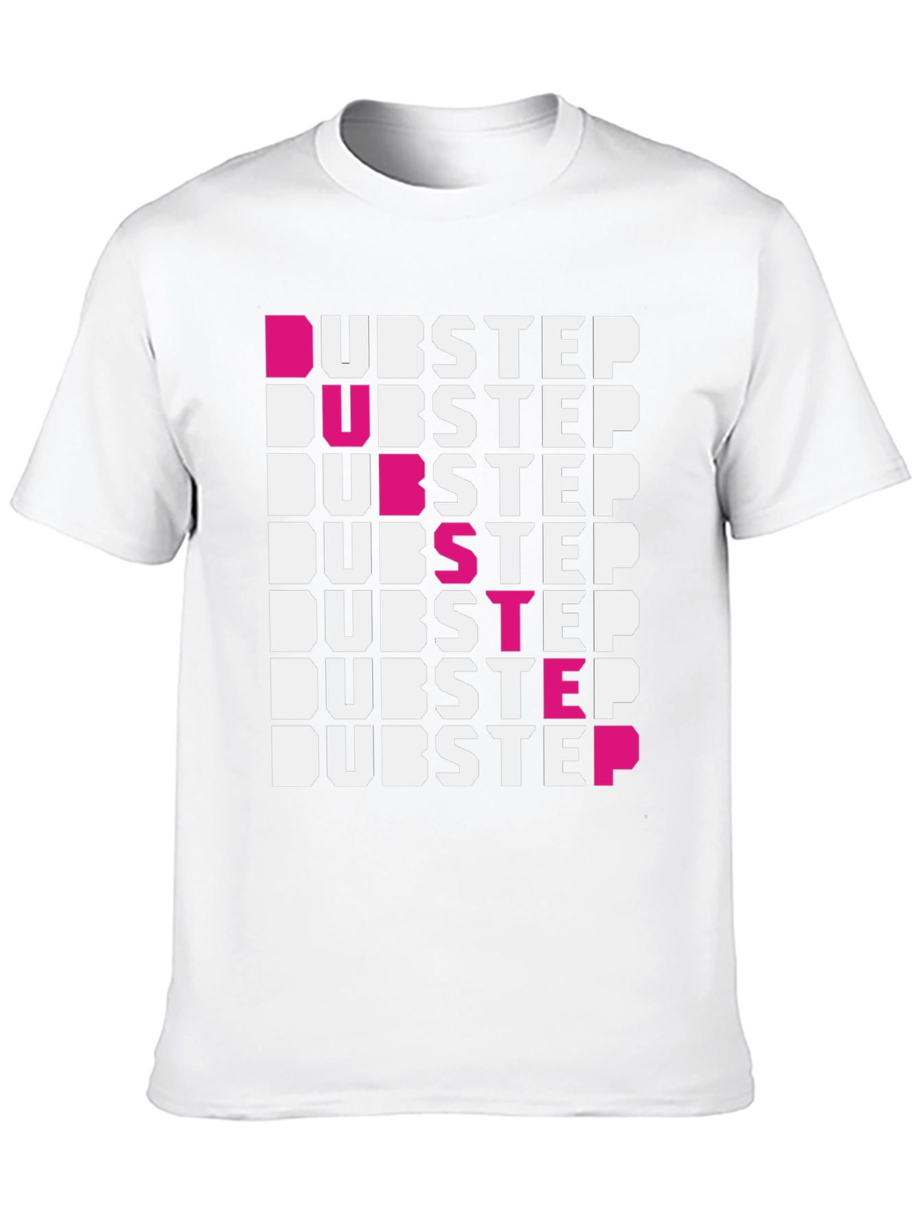 Dubstep Graphic Print Black T-Shirt