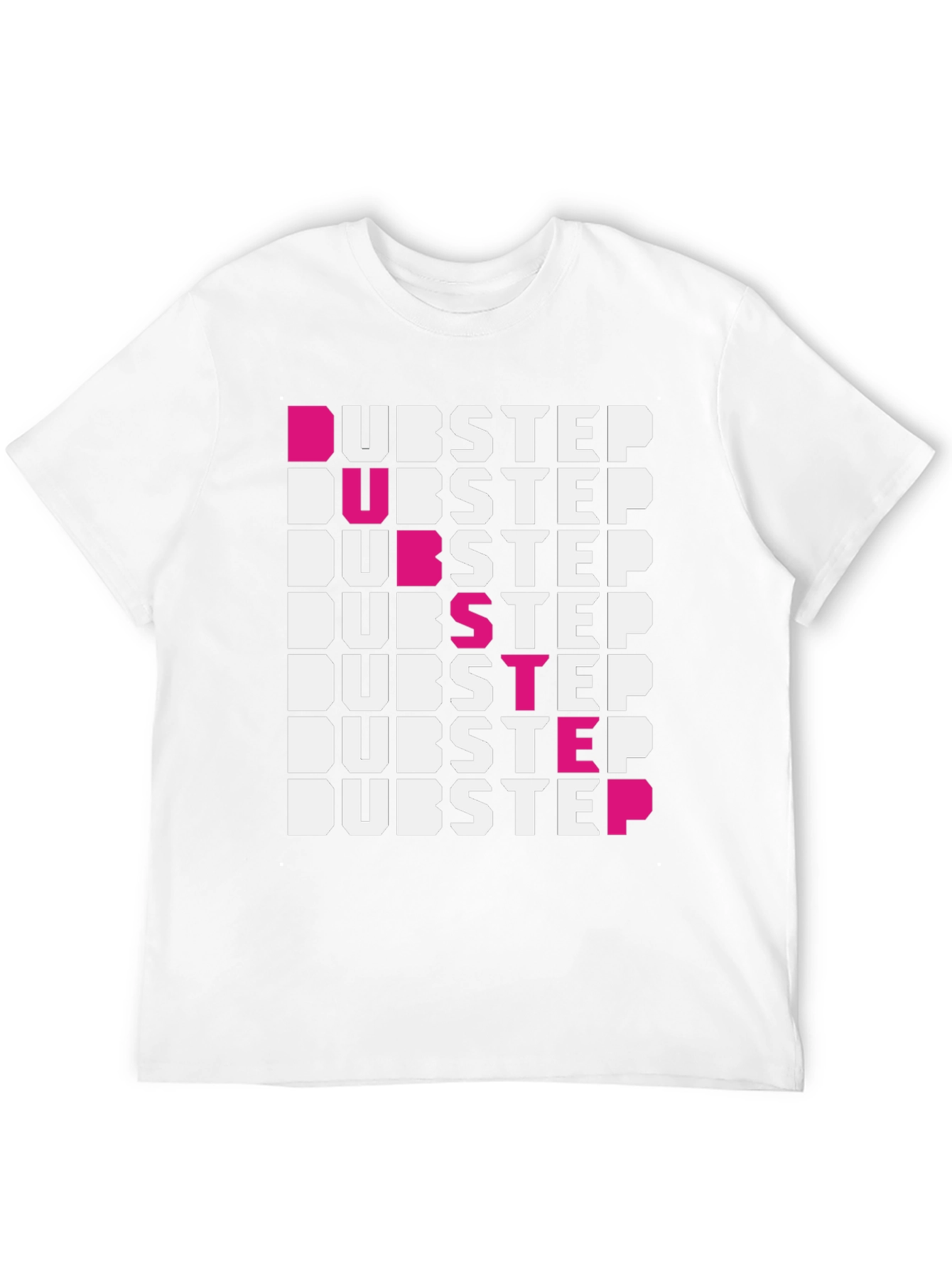 Dubstep Graphic Print Black T-Shirt