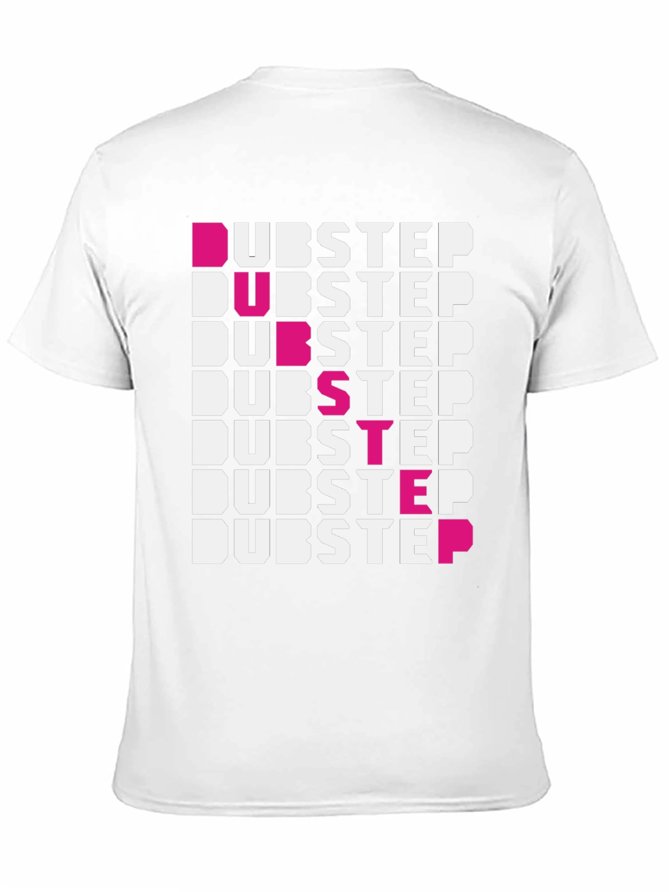 Dubstep Graphic Print Black T-Shirt