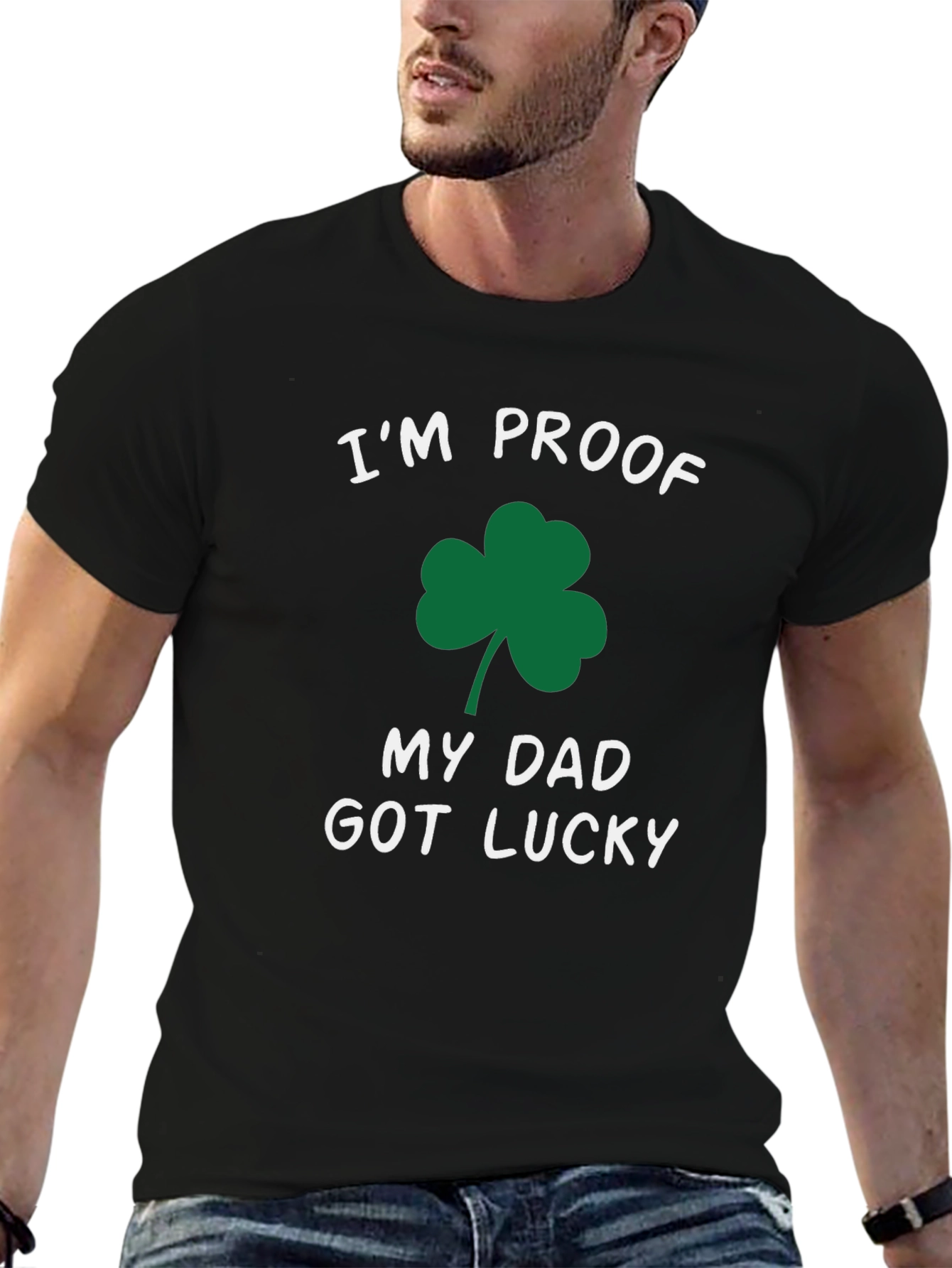 Lucky Dad T-Shirt - Shamrock Graphic Tee