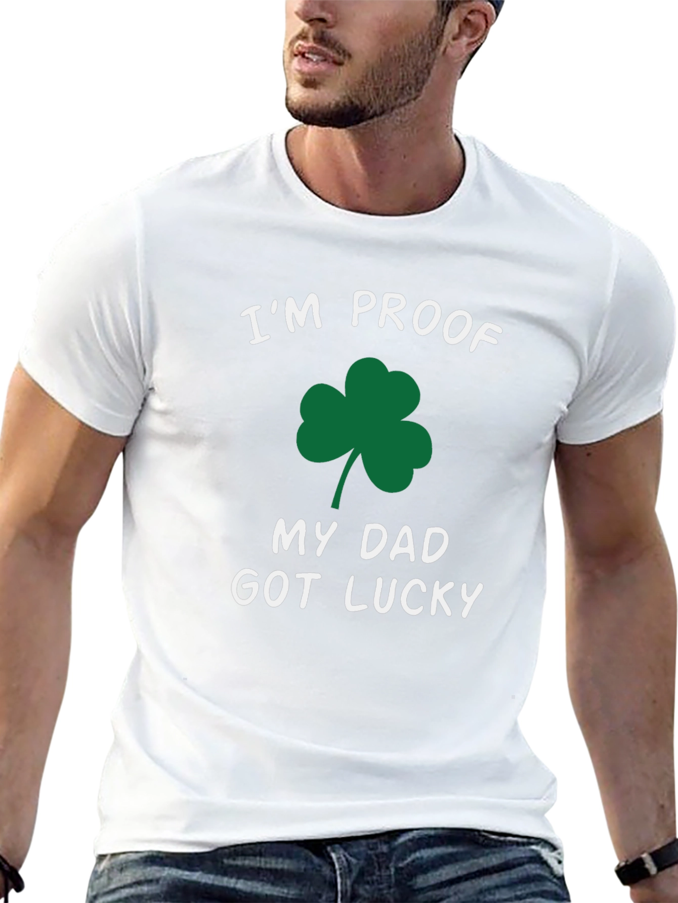 Lucky Dad T-Shirt - Shamrock Graphic Tee