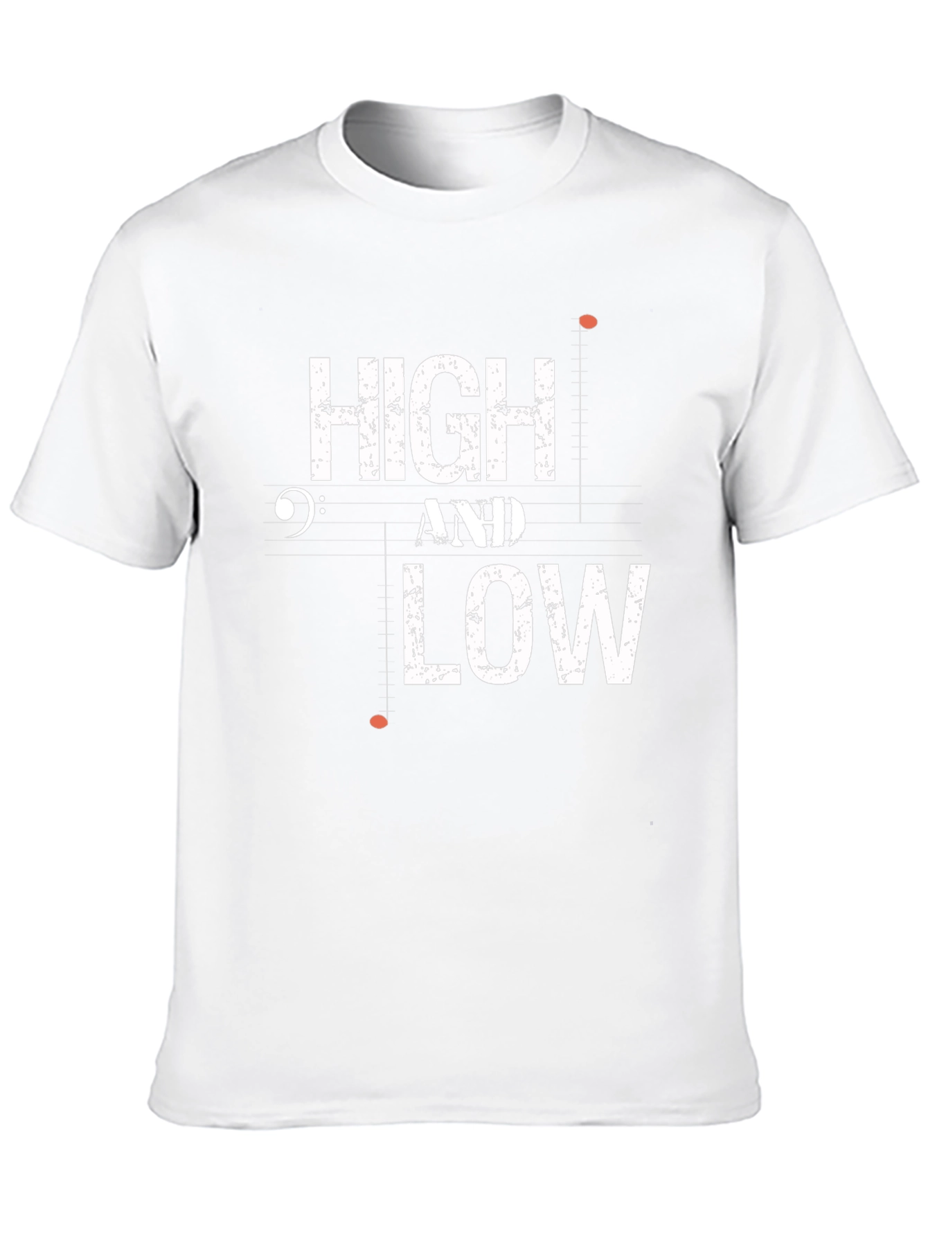 High and Low Music T-Shirt