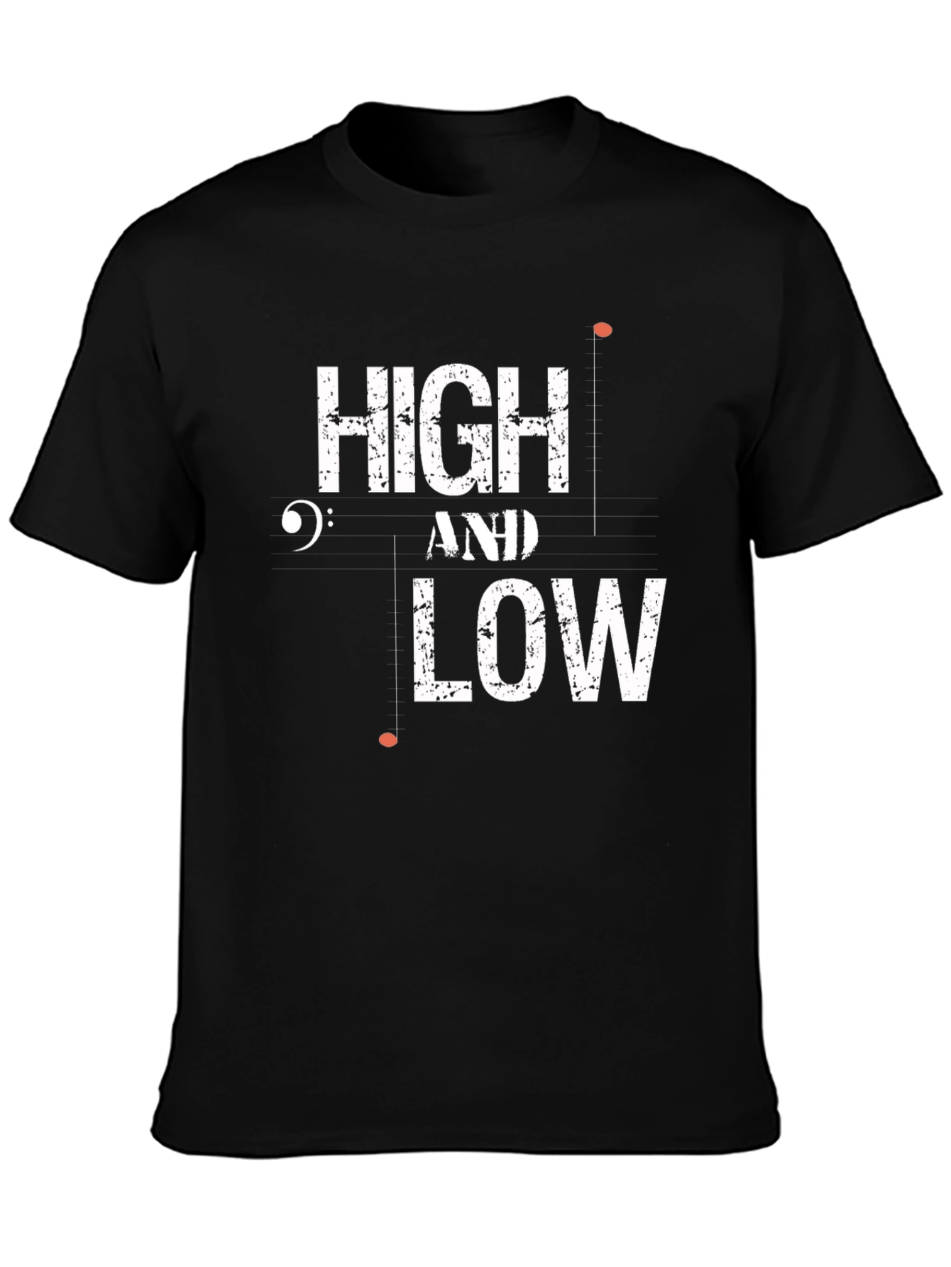 High and Low Music T-Shirt