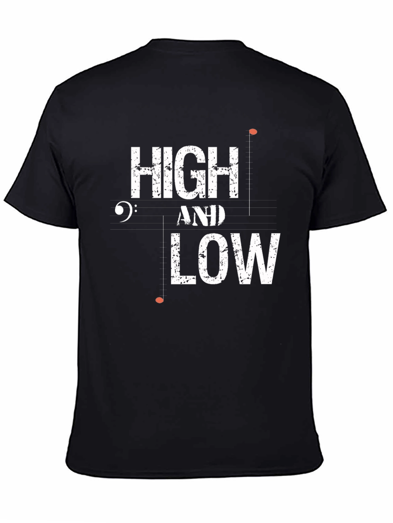 High and Low Music T-Shirt