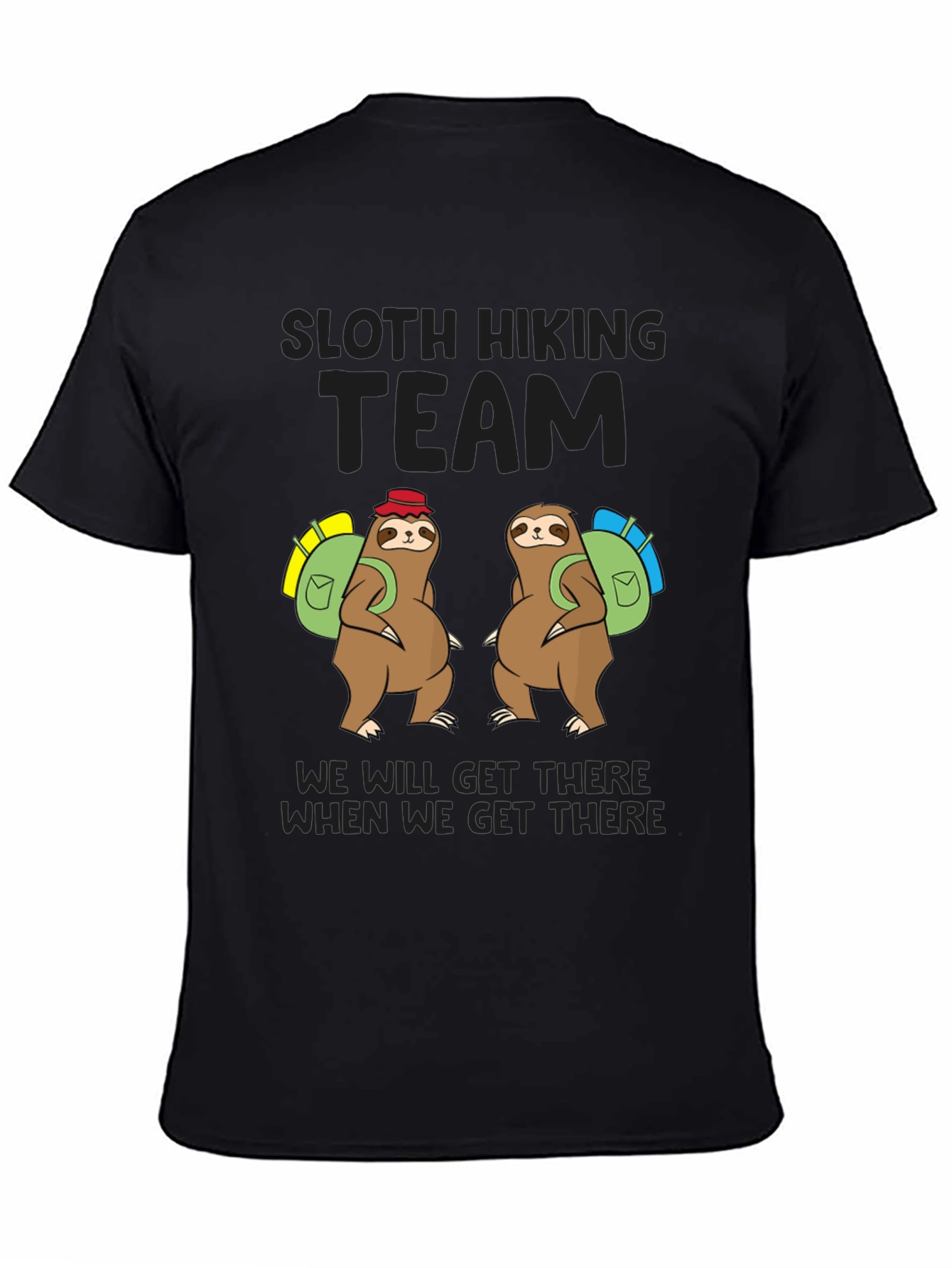 Sloth Hiking Team T-Shirt - Funny Adventure Tee