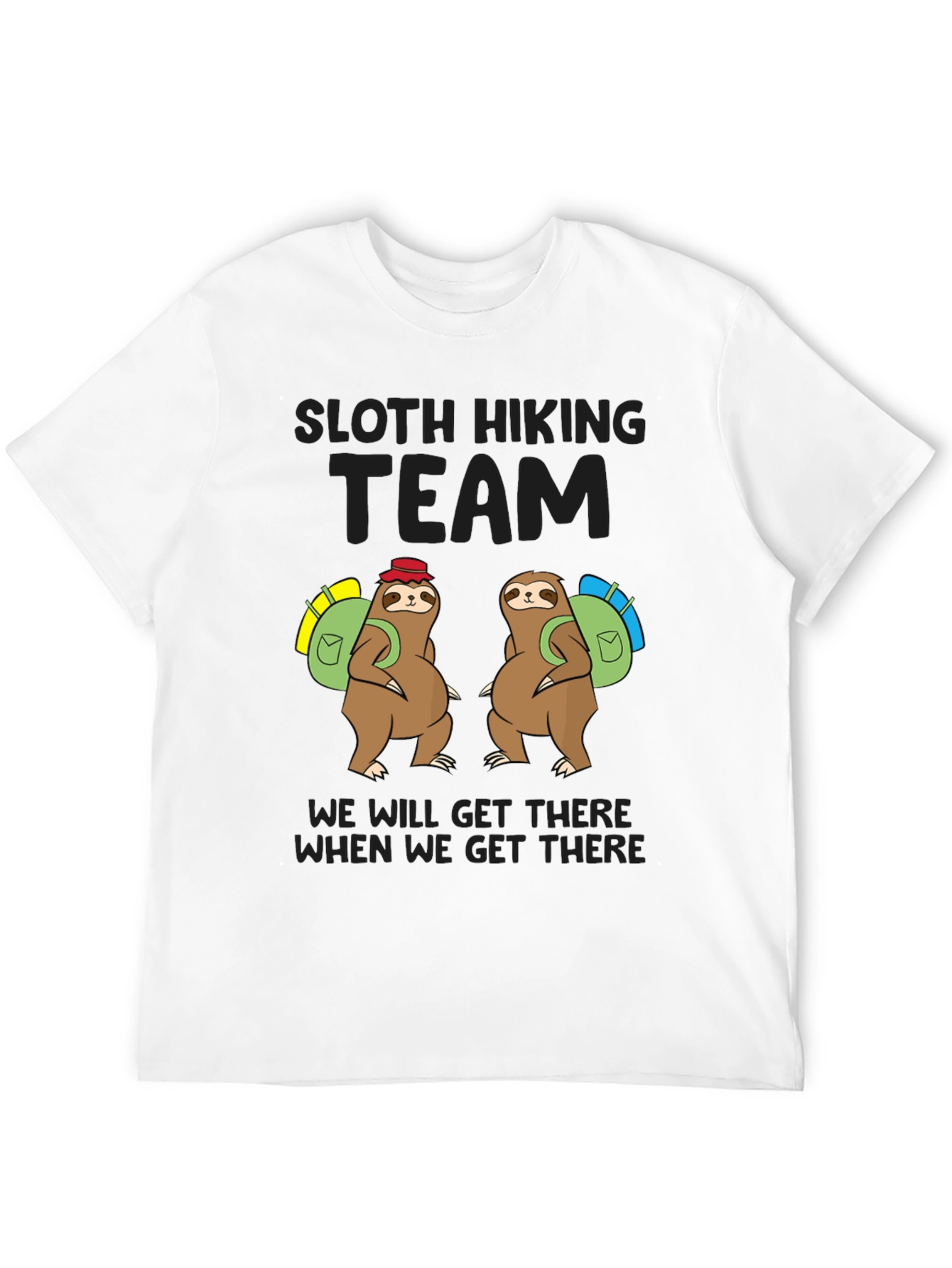 Sloth Hiking Team T-Shirt - Funny Adventure Tee
