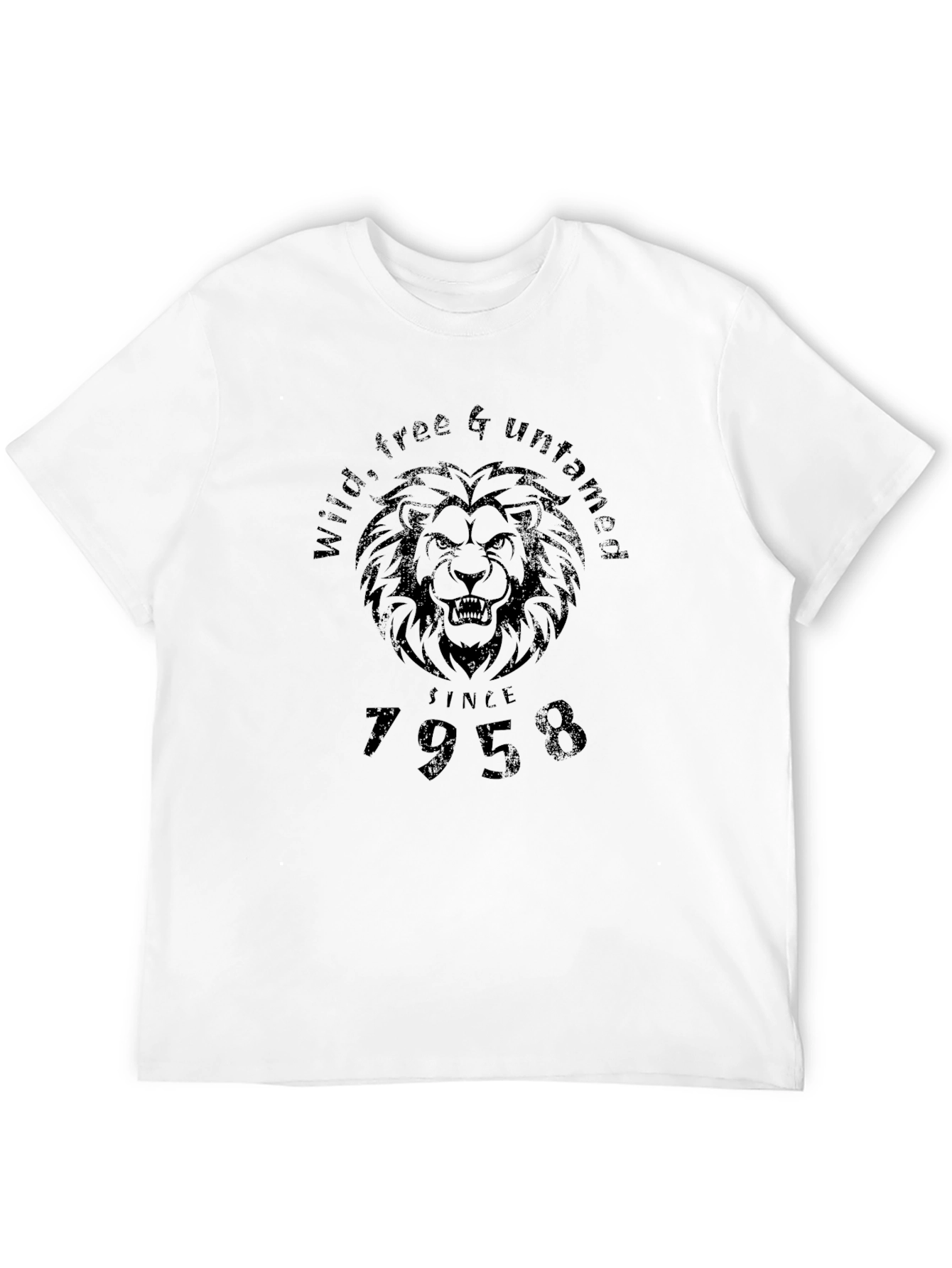 Wild Free & Untamed Lion Graphic T-Shirt