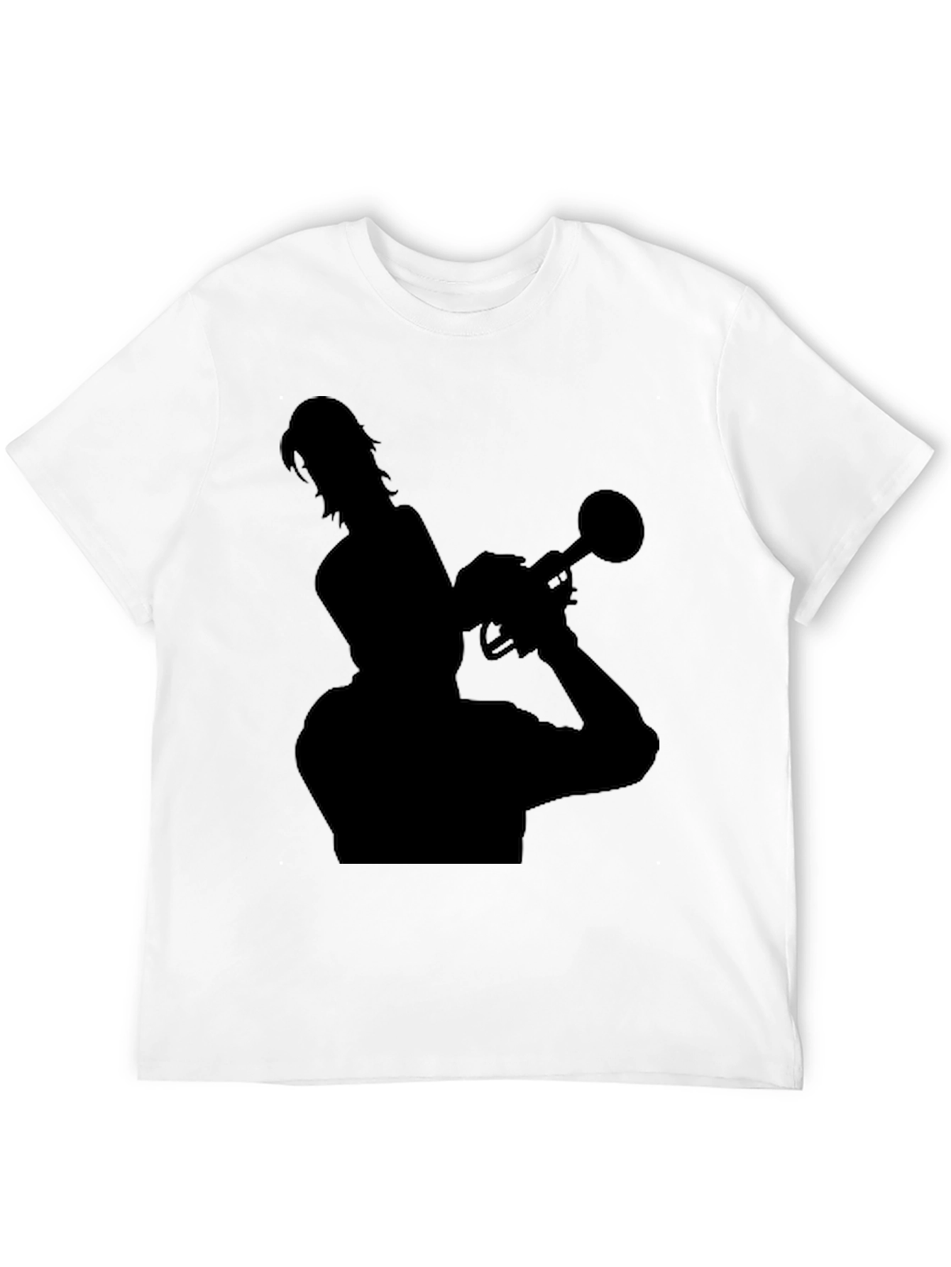 Silhouette Trumpet Player Black T-Shirt