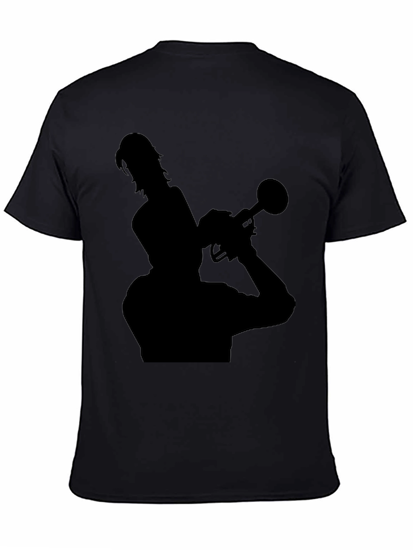 Silhouette Trumpet Player Black T-Shirt
