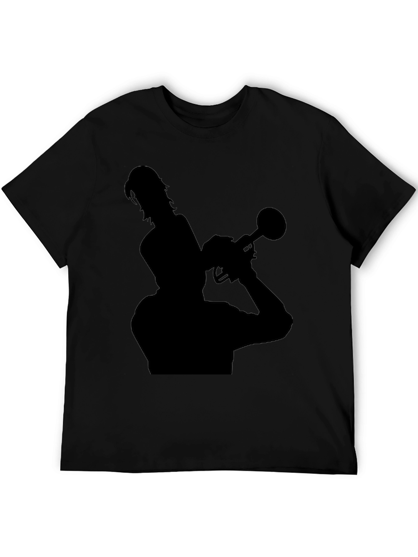 Silhouette Trumpet Player Black T-Shirt