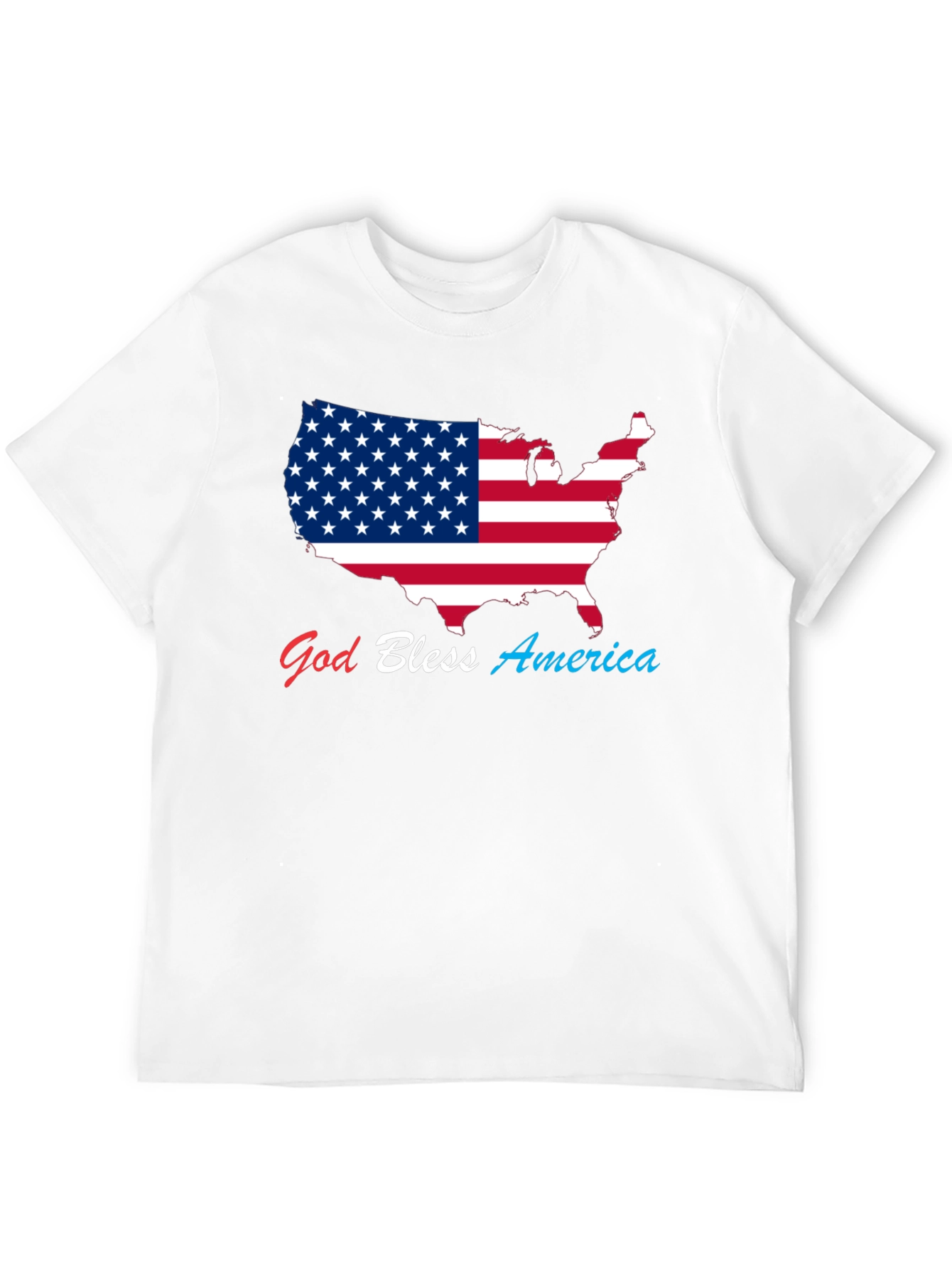 God Bless America USA Flag Patriotic T-Shirt