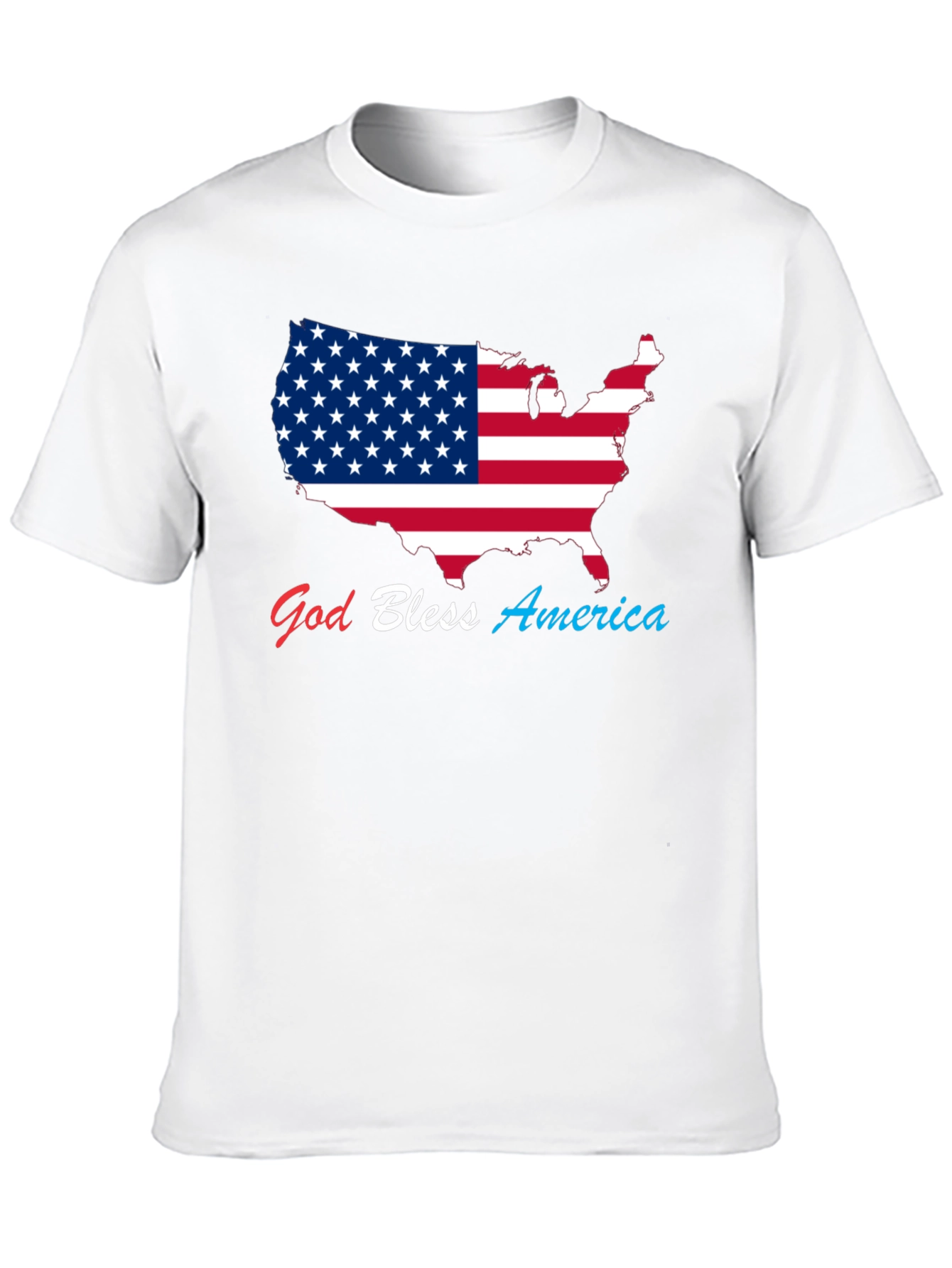 God Bless America USA Flag Patriotic T-Shirt