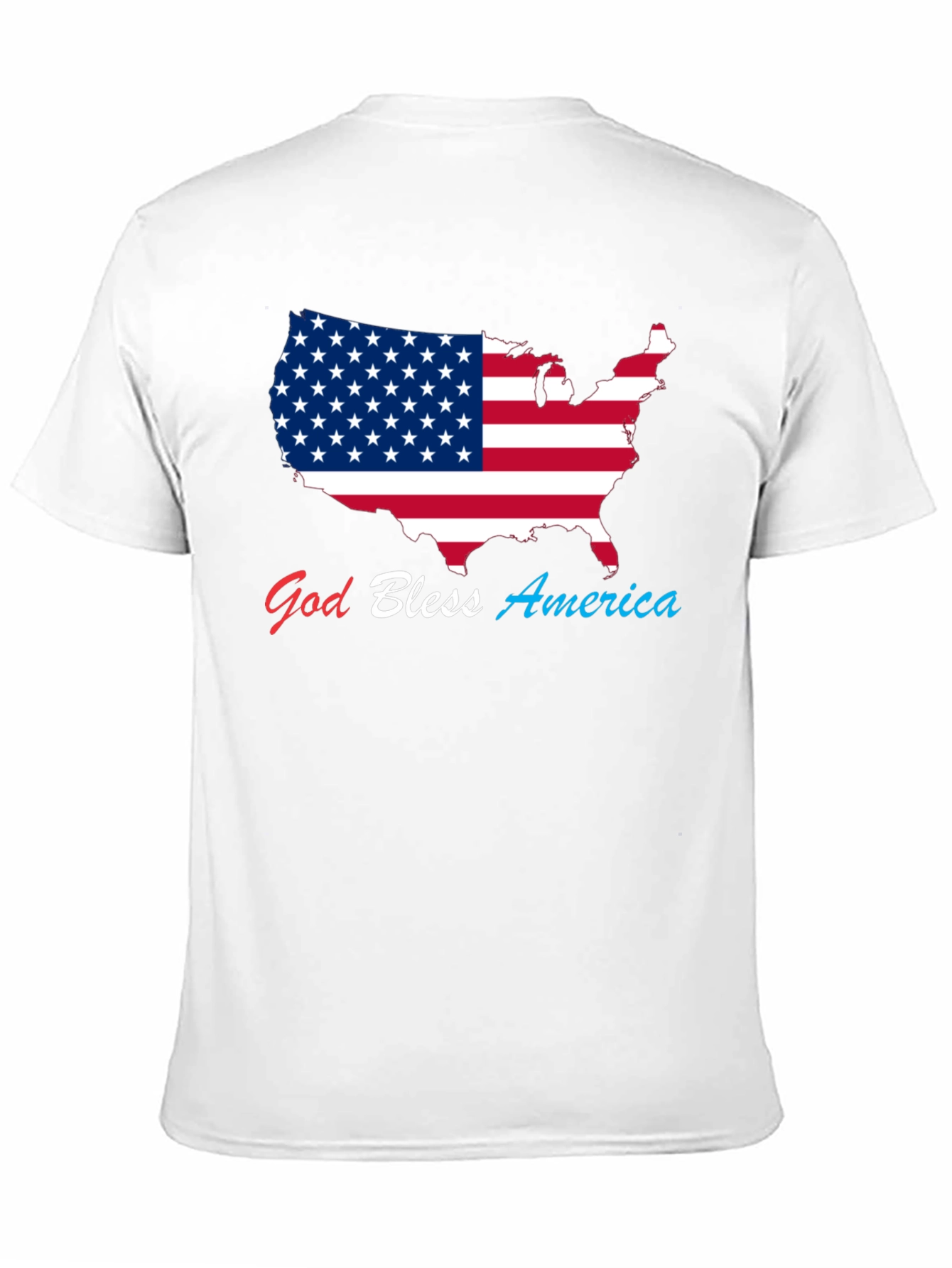 God Bless America USA Flag Patriotic T-Shirt