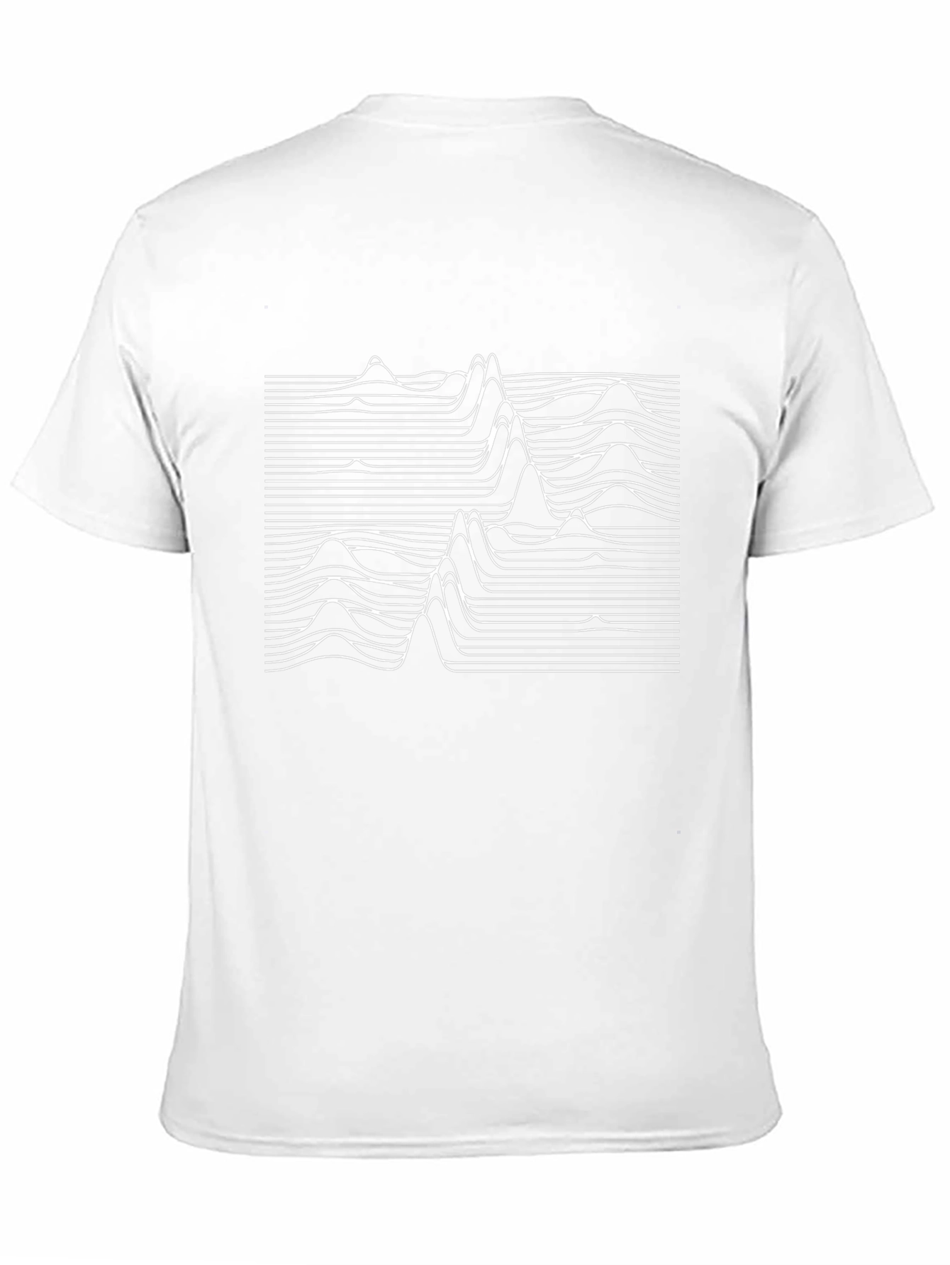 Abstract Sound Wave Black T-Shirt