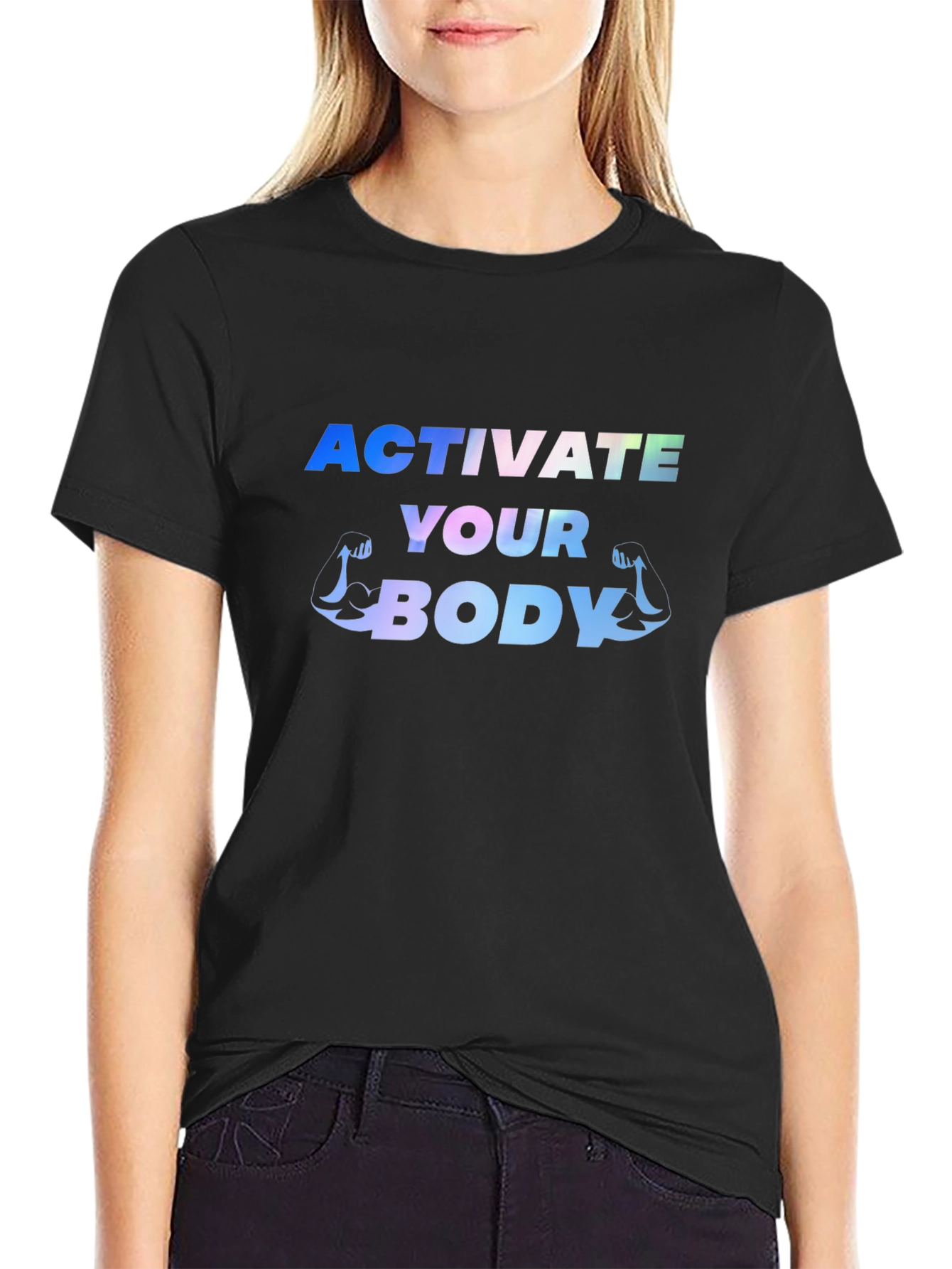 Activate Your Body Black Graphic Tee