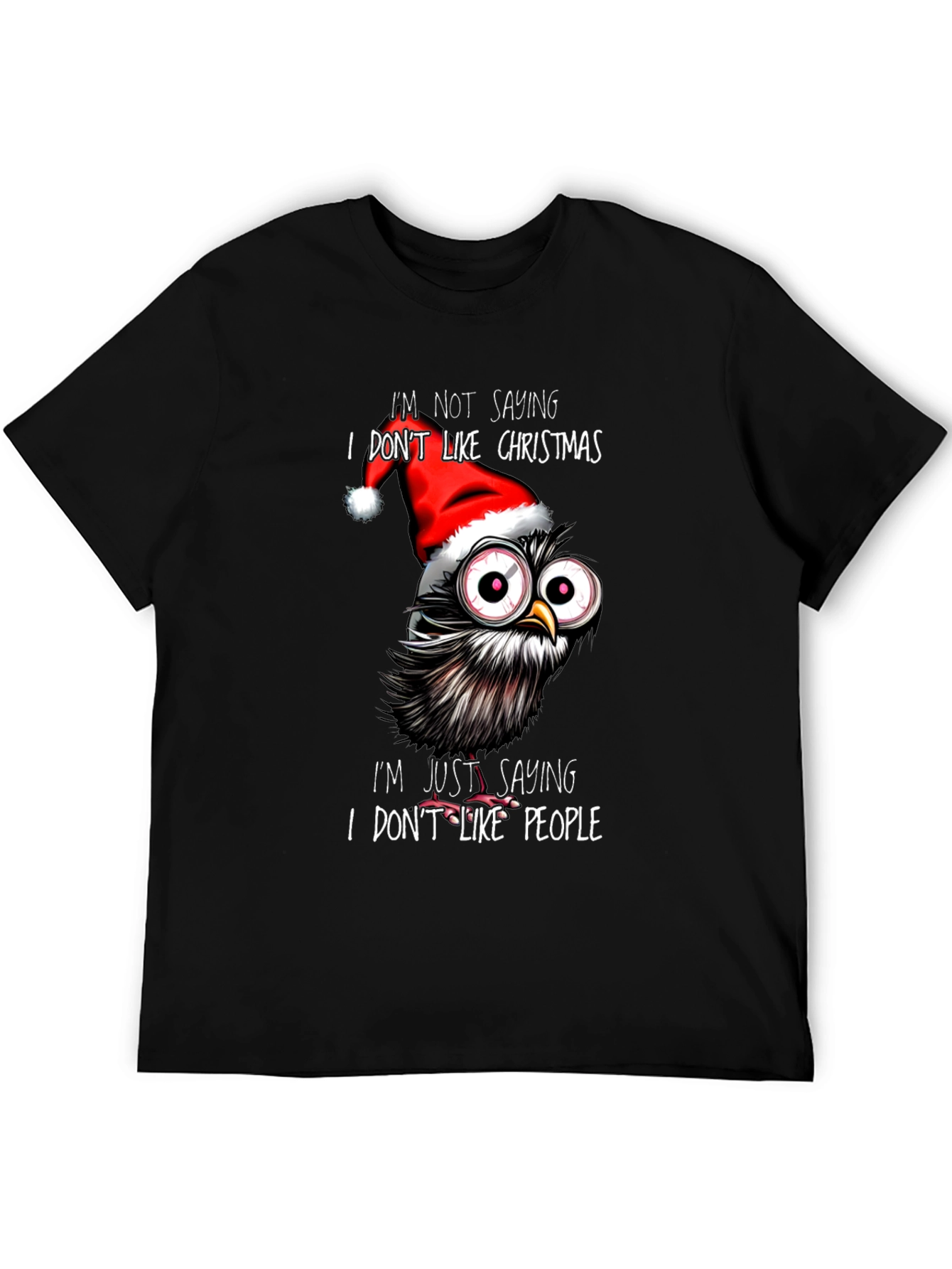 Grumpy Christmas Owl T-Shirt