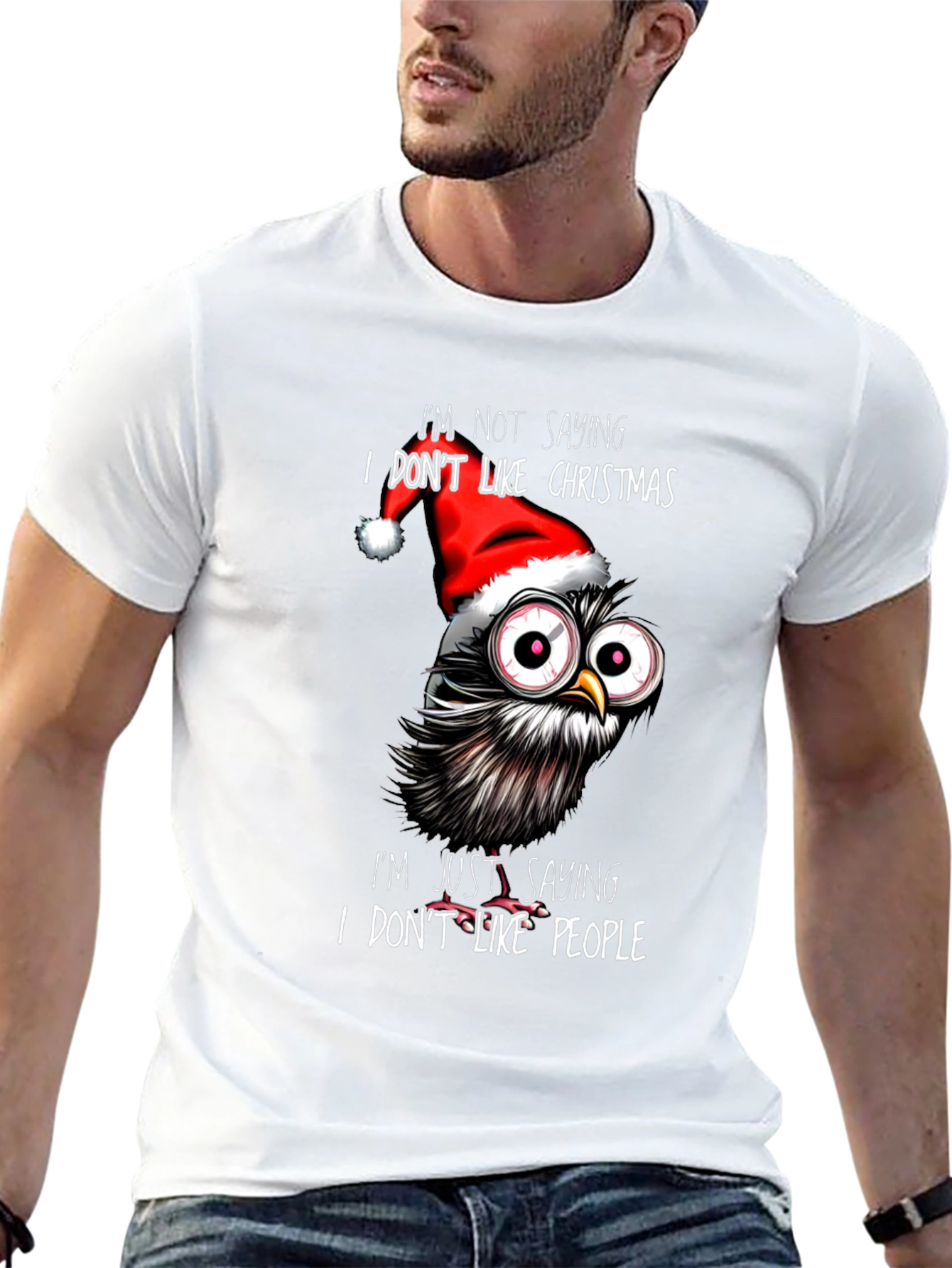 Grumpy Christmas Owl T-Shirt