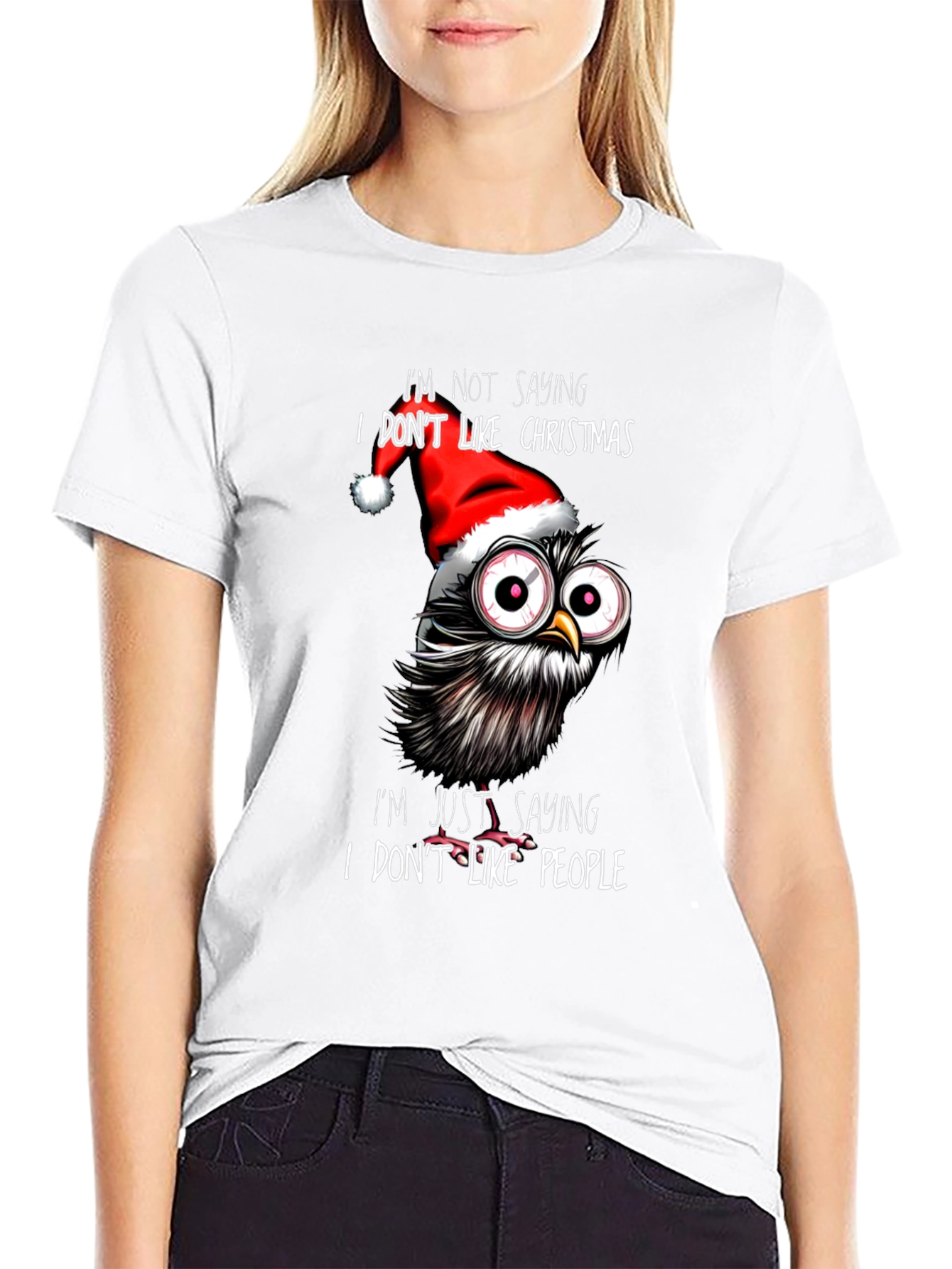 Grumpy Christmas Owl T-Shirt
