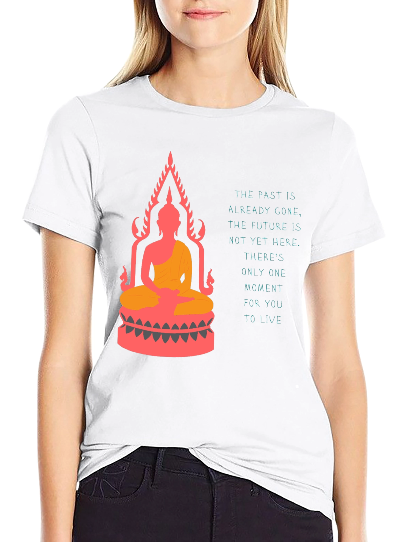 Buddha T-Shirt: Live in the Moment Graphic Tee