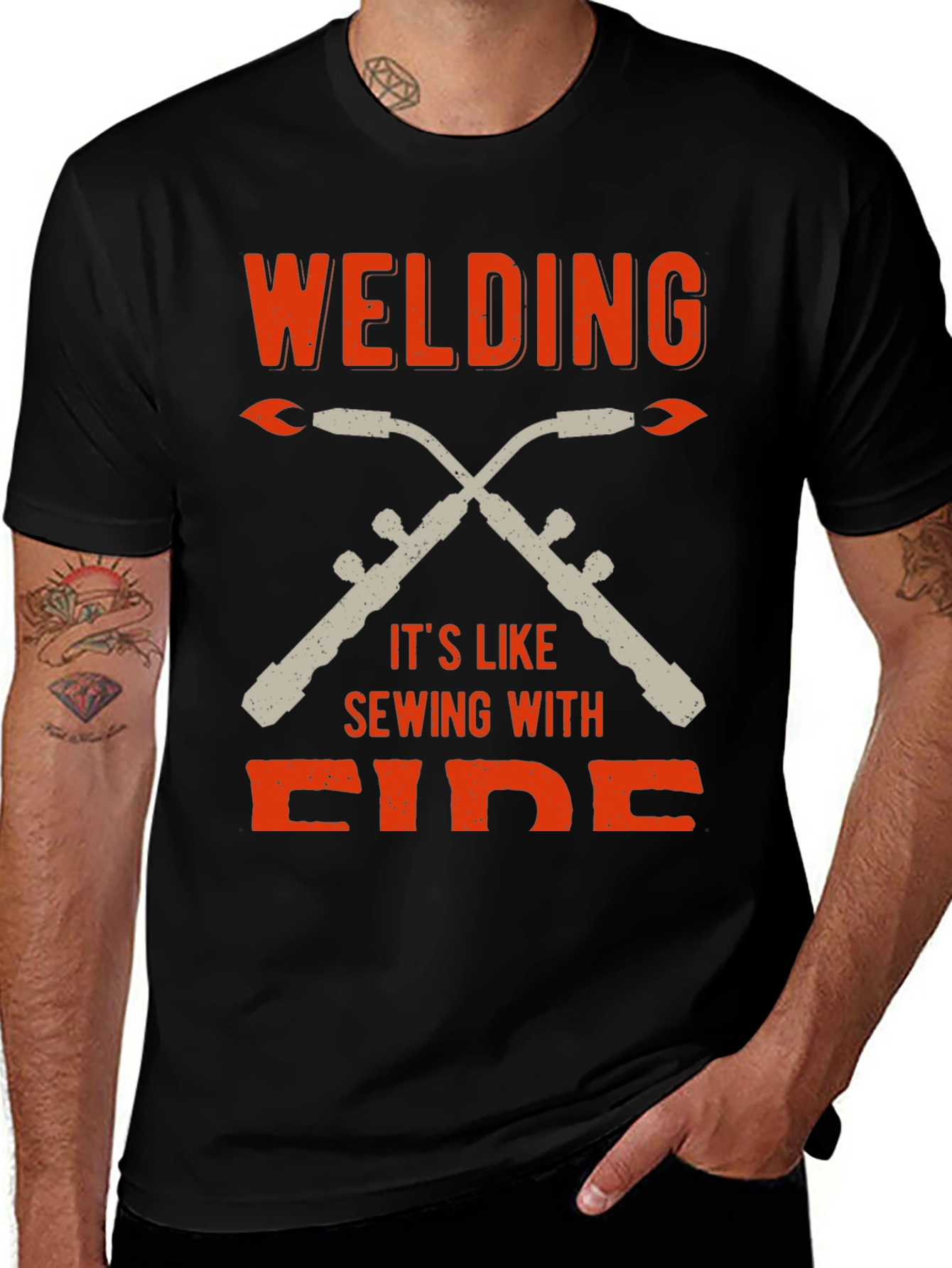 Welding is Like Sewing With Fire T-Shirt