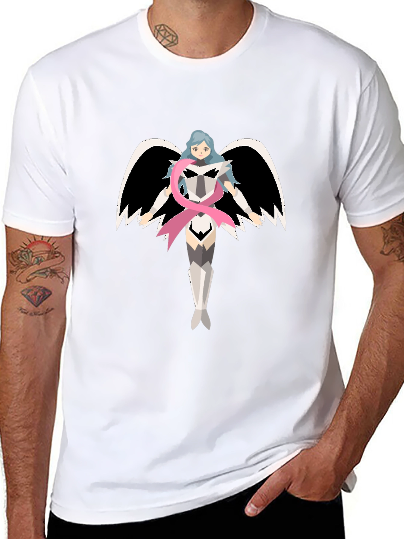 Angel Warrior Black T-shirt