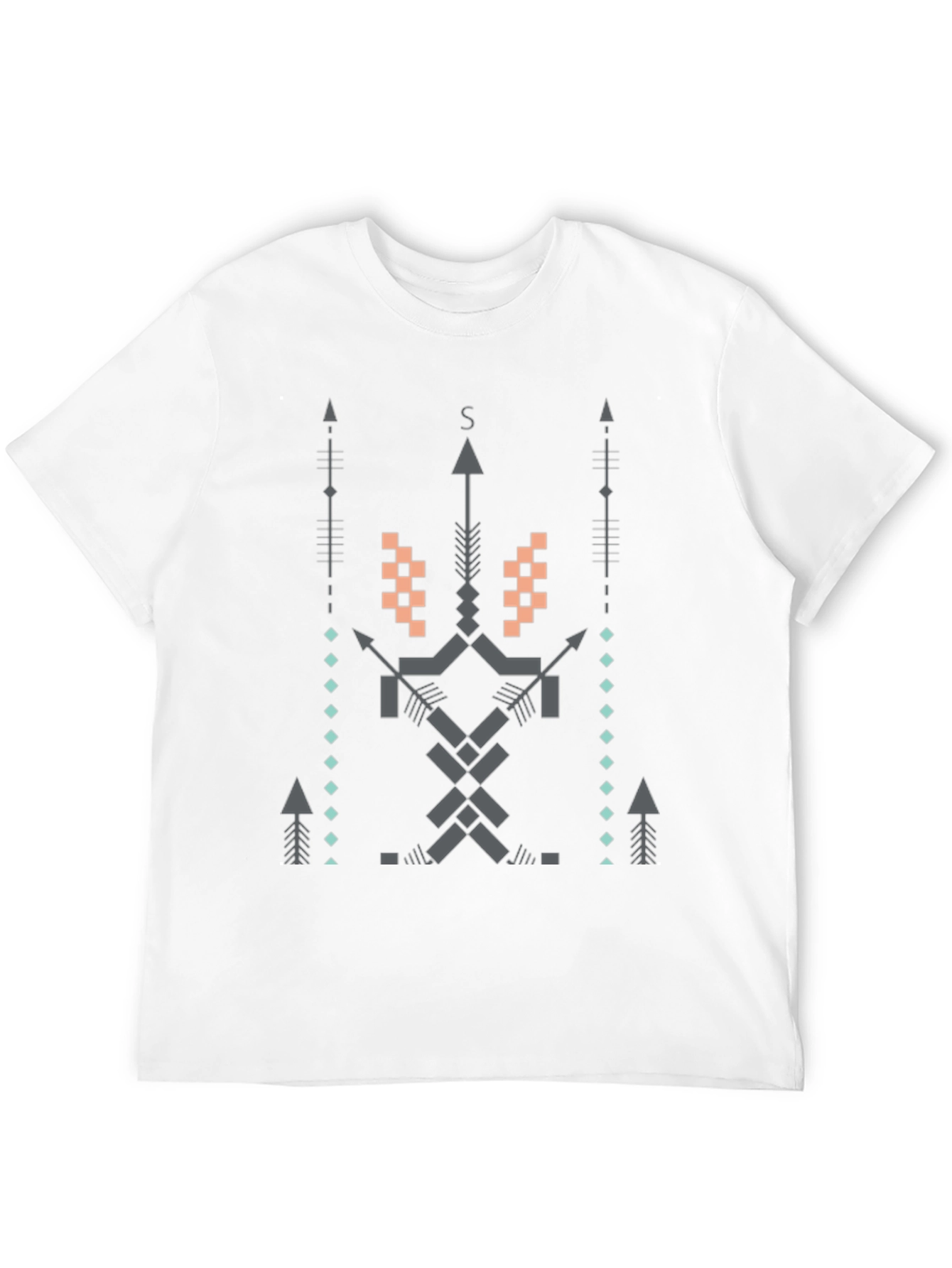 Geometric Arrow T-Shirt - Modern Tribal Design