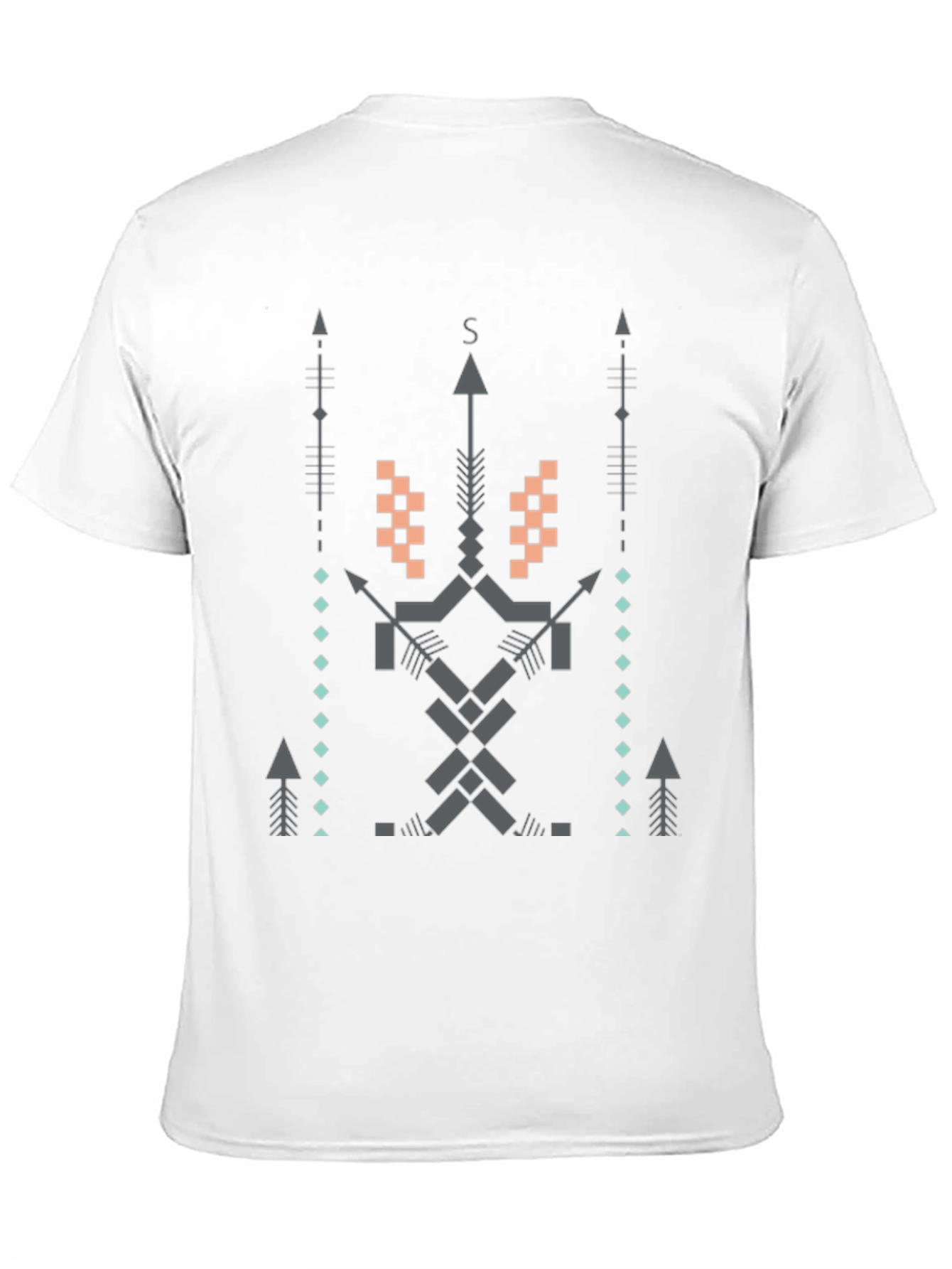 Geometric Arrow T-Shirt - Modern Tribal Design